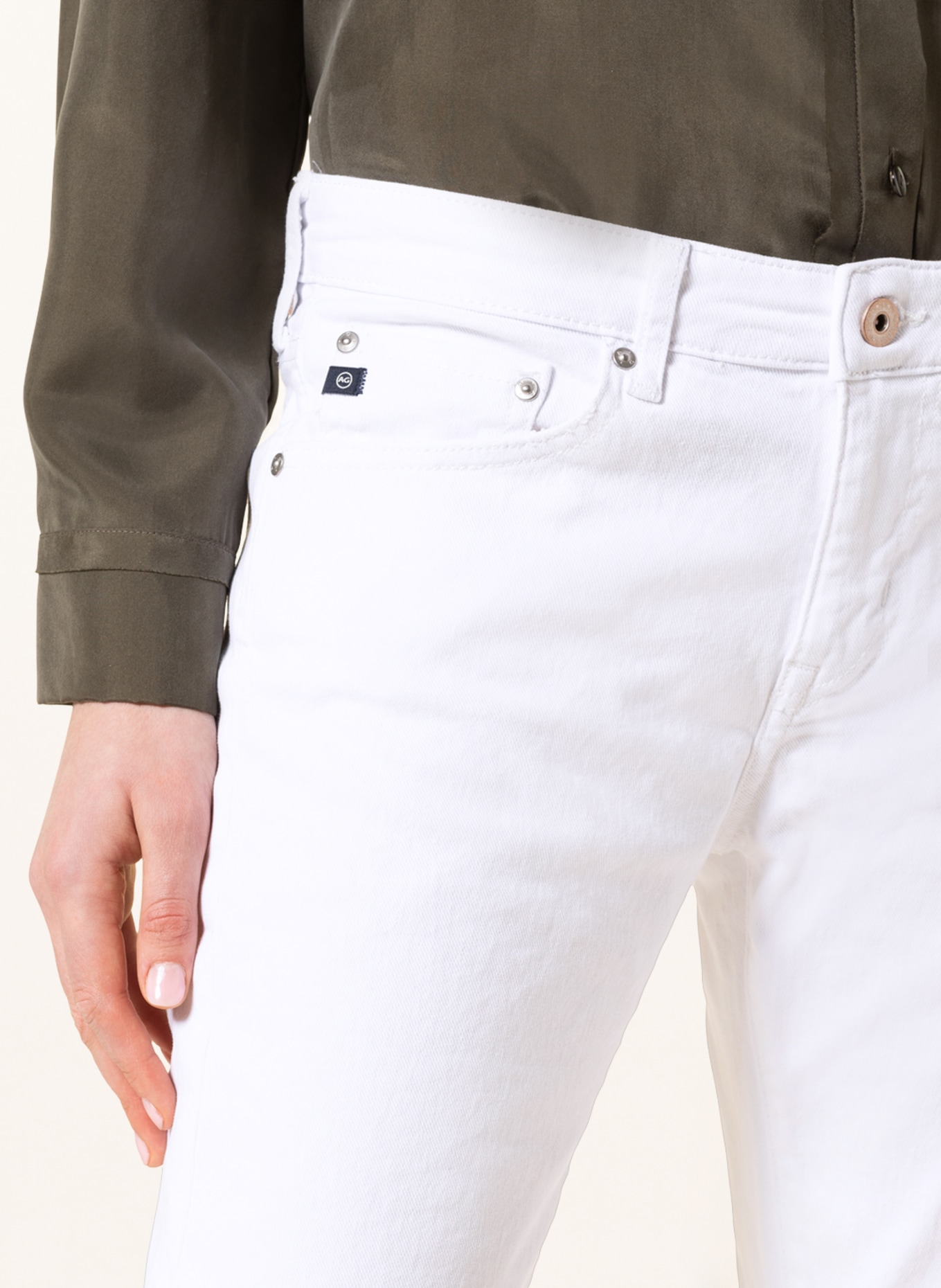 AG Jeans Boyfriend Jeans EX-BOYFRIEND SLIM, Farbe: WEISS (Bild 5)