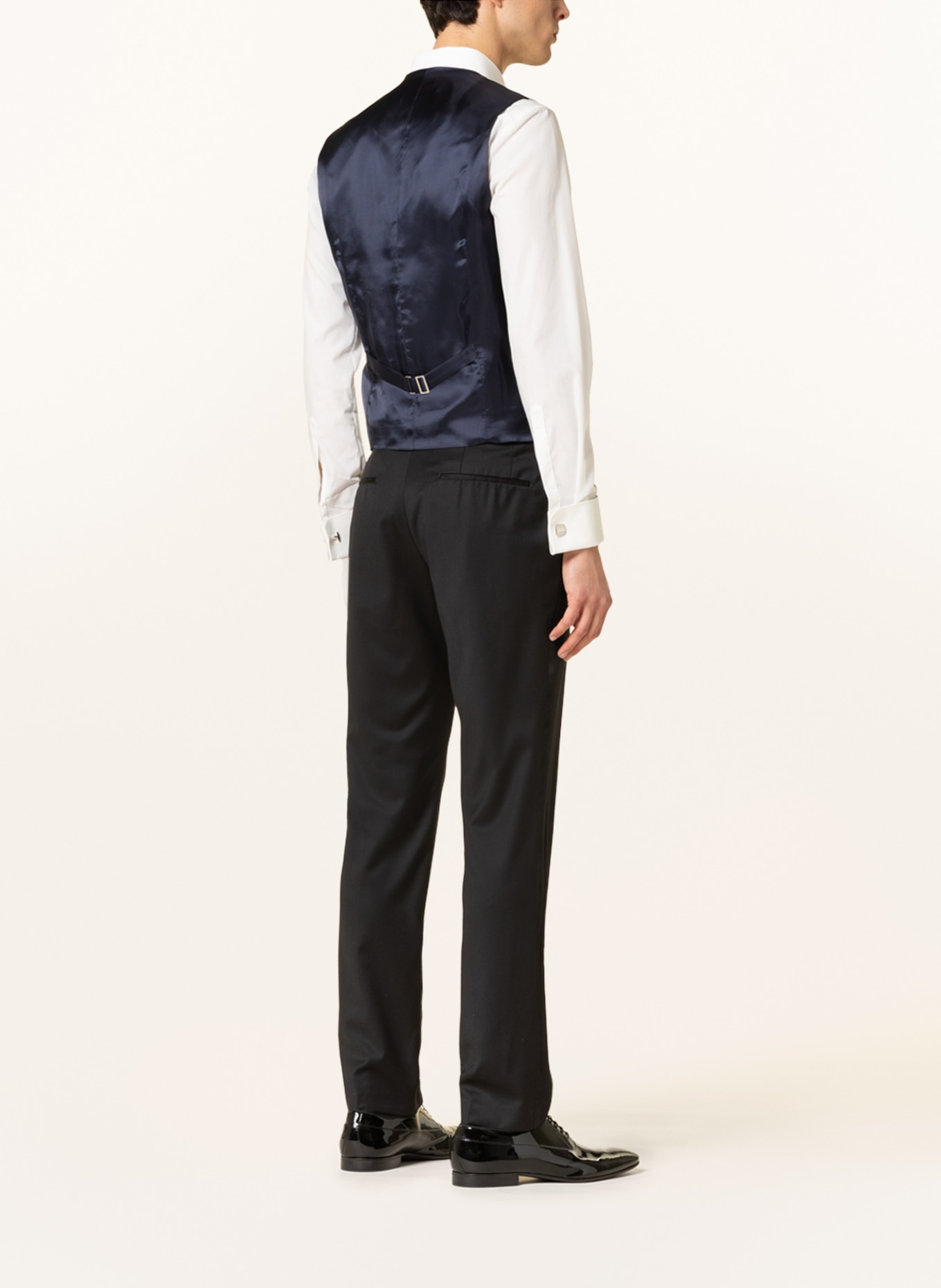 WILVORST Suit vest slim fit, Color: DARK BLUE/ GRAY (Image 3)