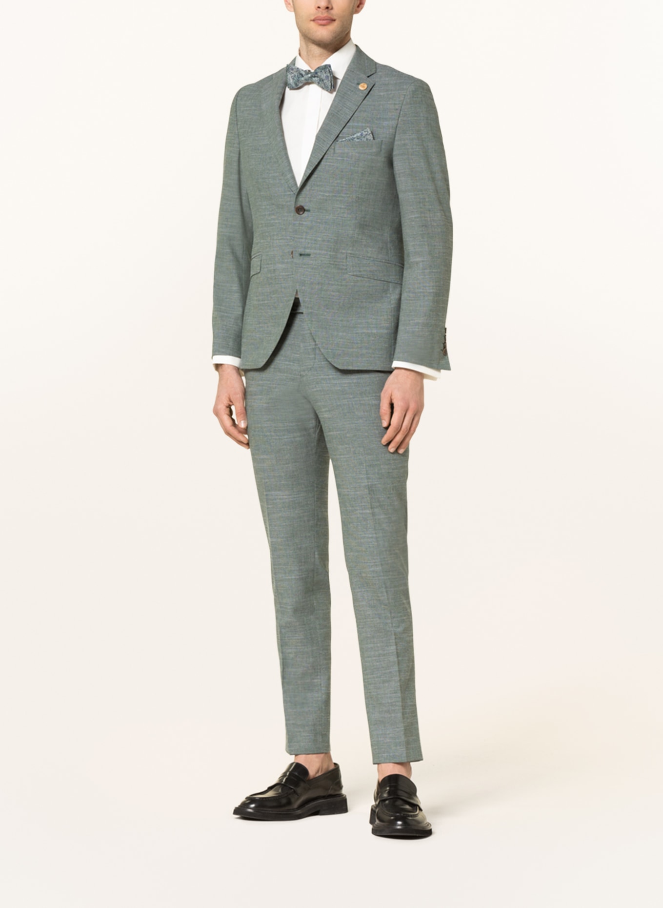 WILVORST Suit jacket extra slim fit, Color: 044 uni grün (Image 2)