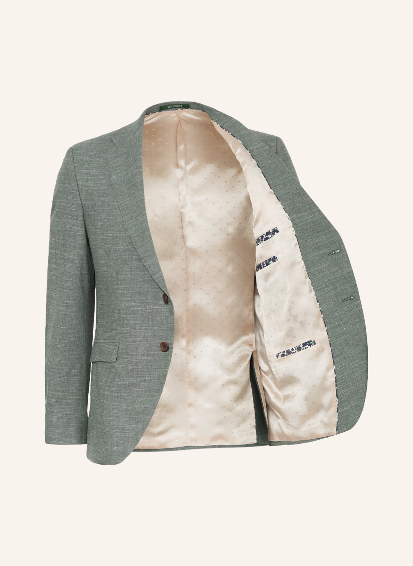 WILVORST Suit jacket extra slim fit, Color: 044 uni grün (Image 4)