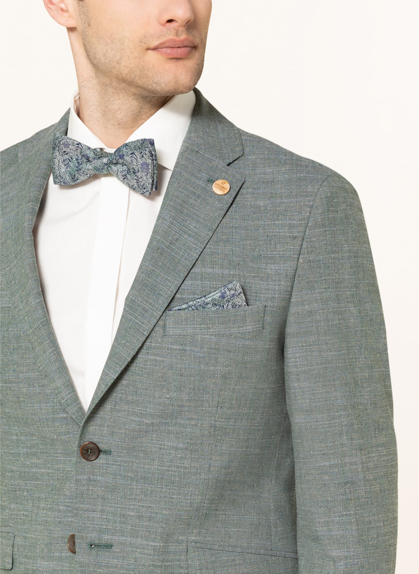 WILVORST Suit jacket extra slim fit, Color: 044 uni grün (Image 5)