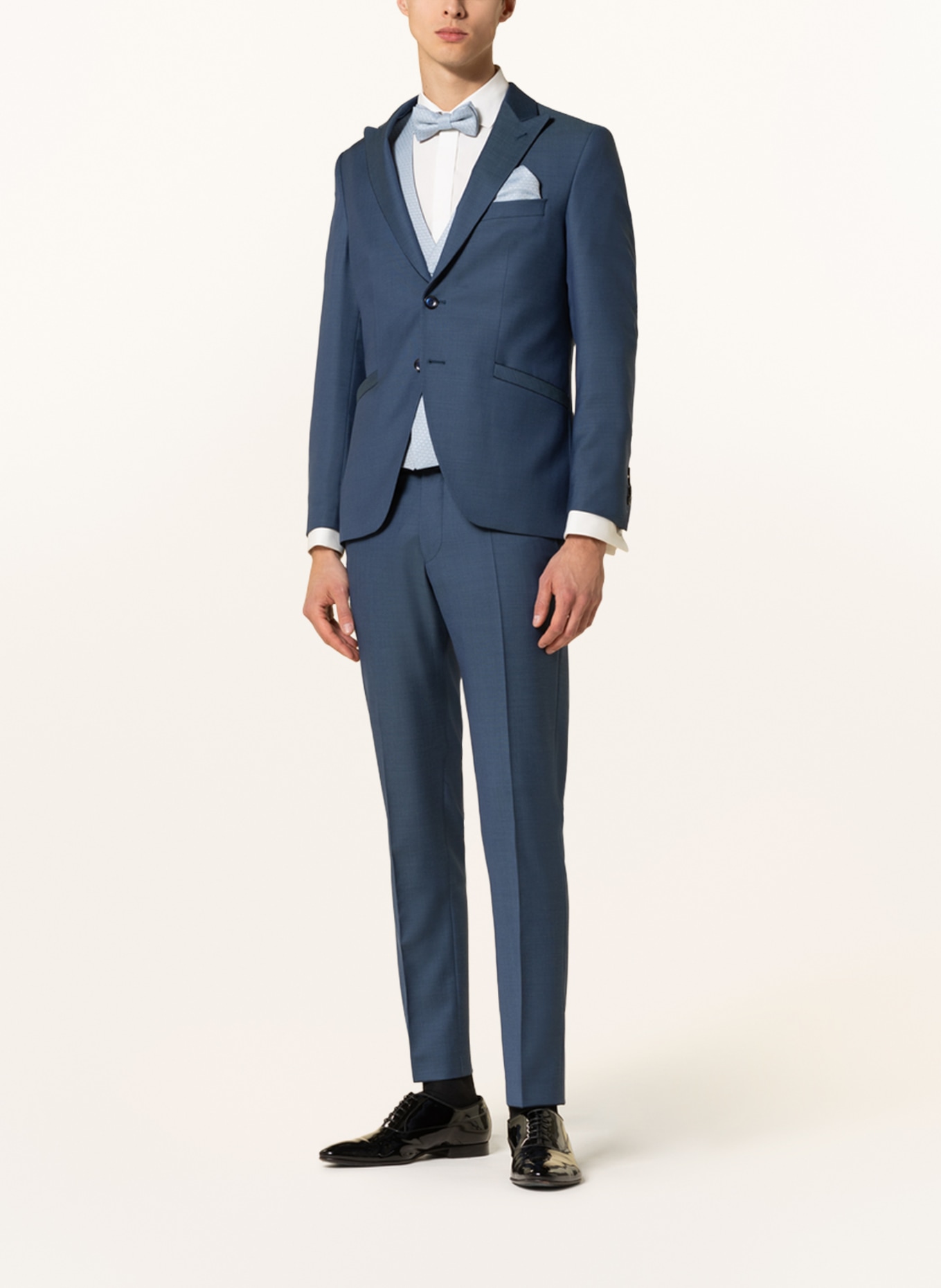 WILVORST Anzugweste Extra Slim Fit, Farbe: 030 hell Blau gem. (Bild 2)