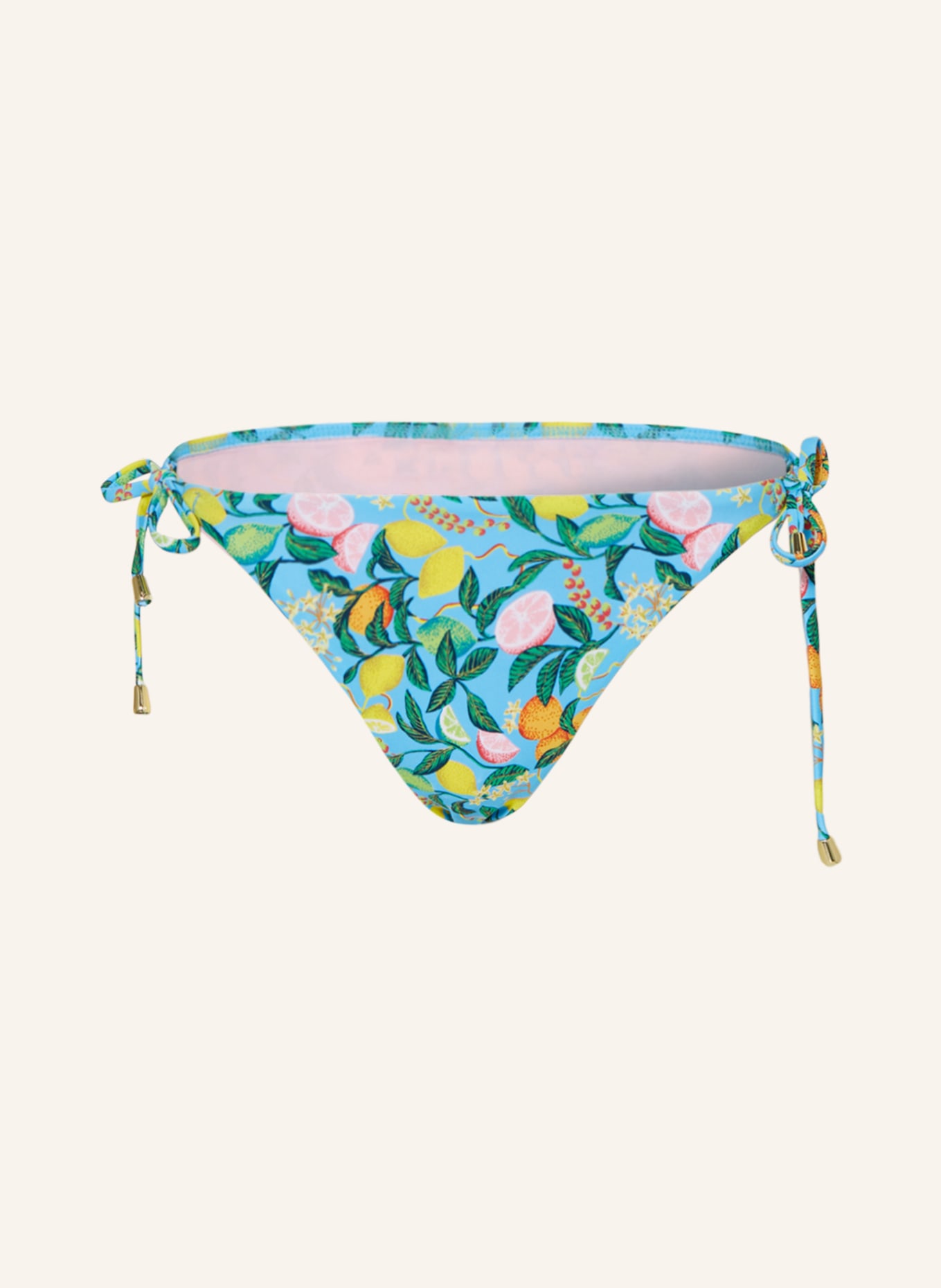 Hot Stuff Triangle bikini bottoms, Color: LIGHT BLUE/ GREEN/ YELLOW (Image 1)