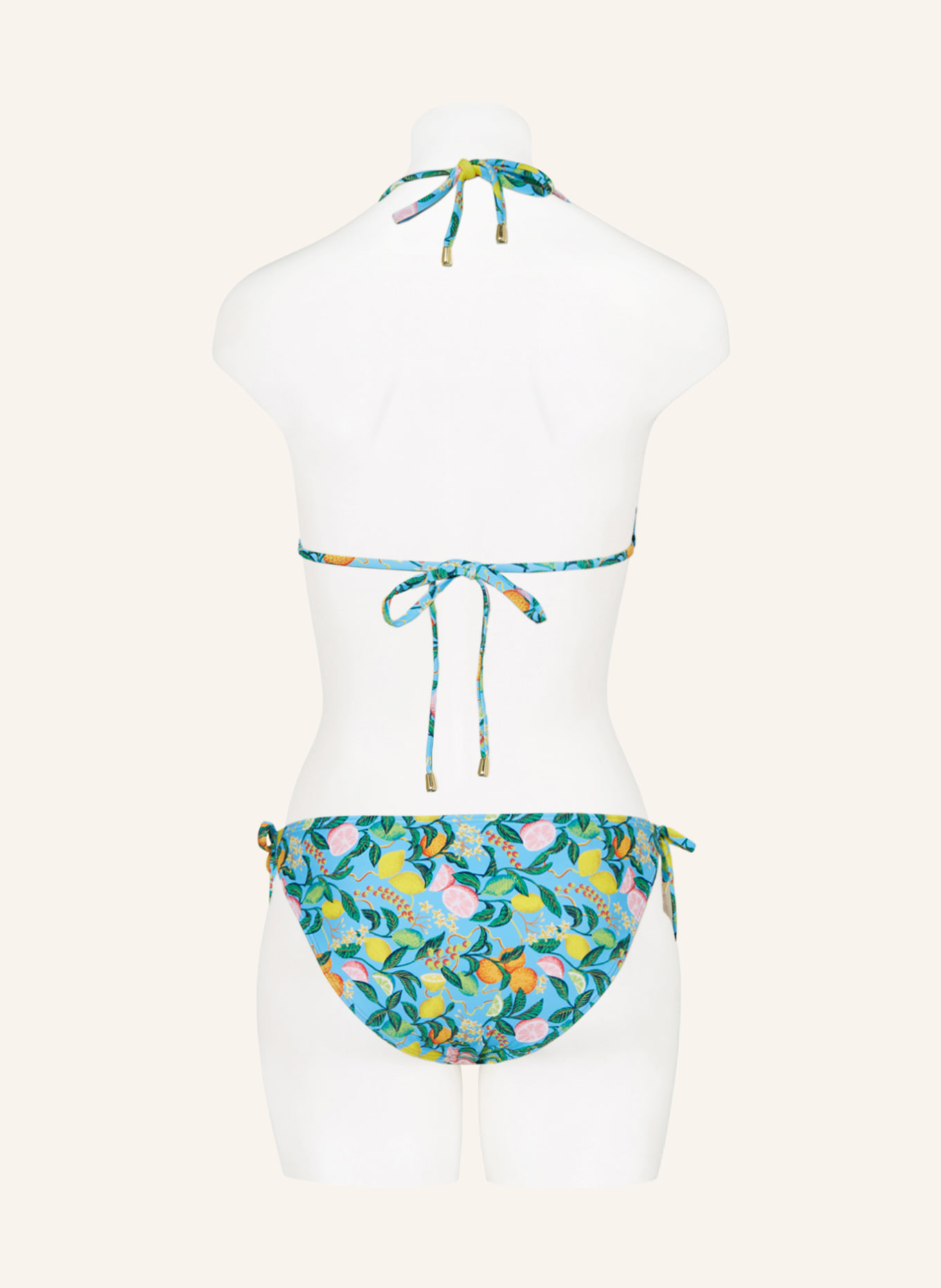 Hot Stuff Triangel-Bikini-Hose, Farbe: HELLBLAU/ GRÜN/ GELB (Bild 3)