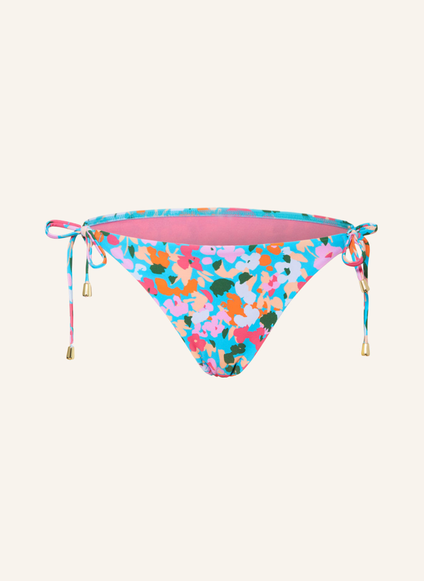 Hot Stuff Triangle bikini bottoms, Color: TURQUOISE/ PINK/ ORANGE (Image 1)