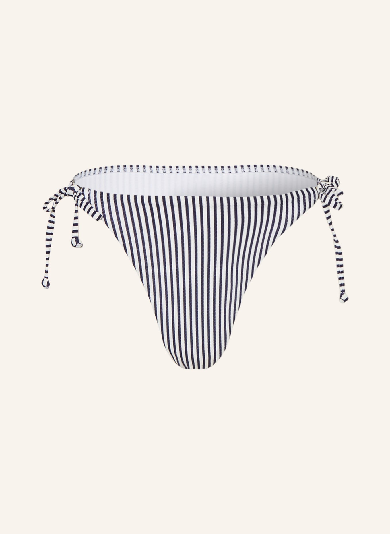 Hot Stuff Triangle bikini bottoms, Color: WHITE/ DARK BLUE (Image 1)