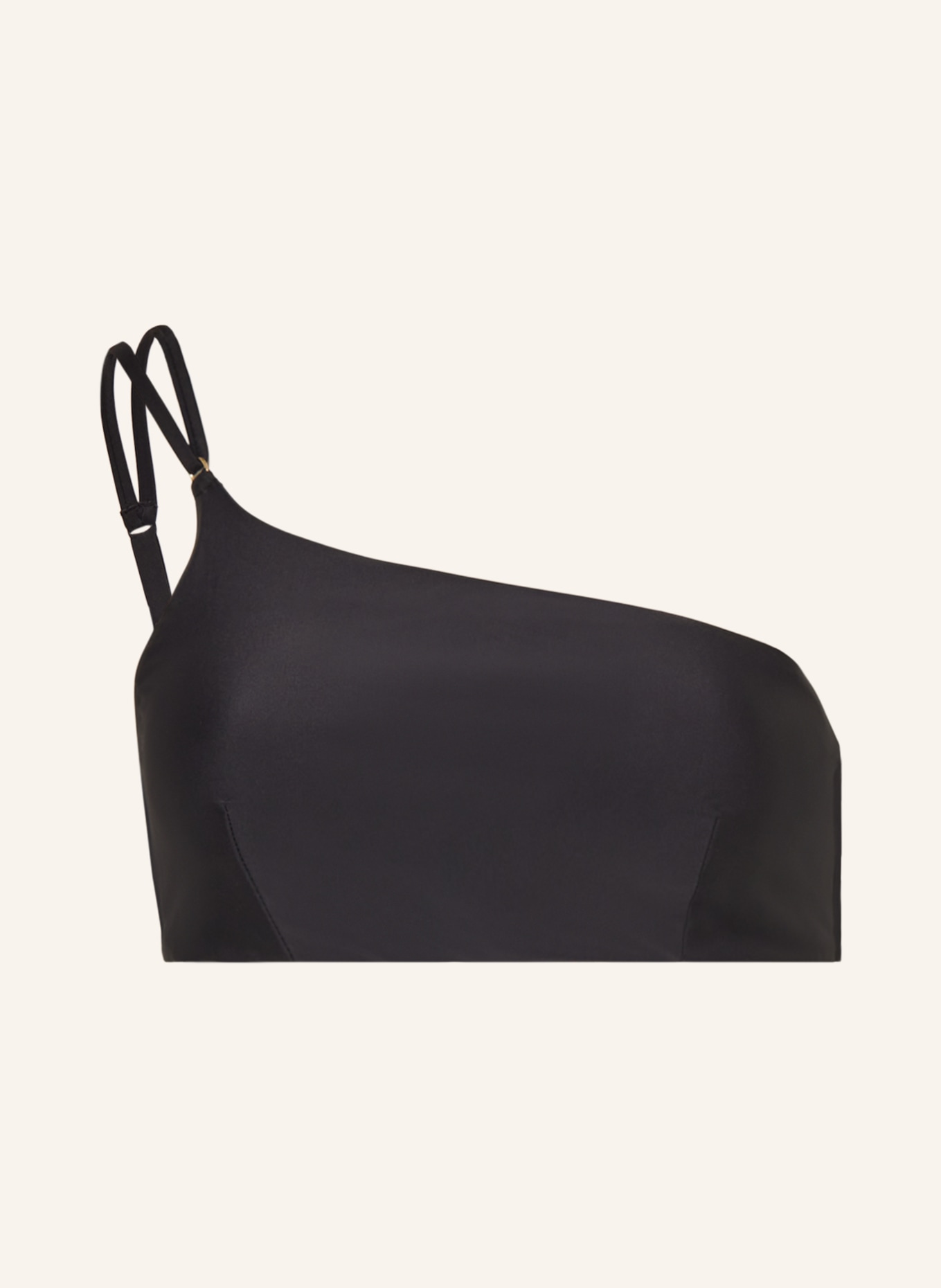 Hot Stuff One-shoulder bikini top, Color: BLACK (Image 1)