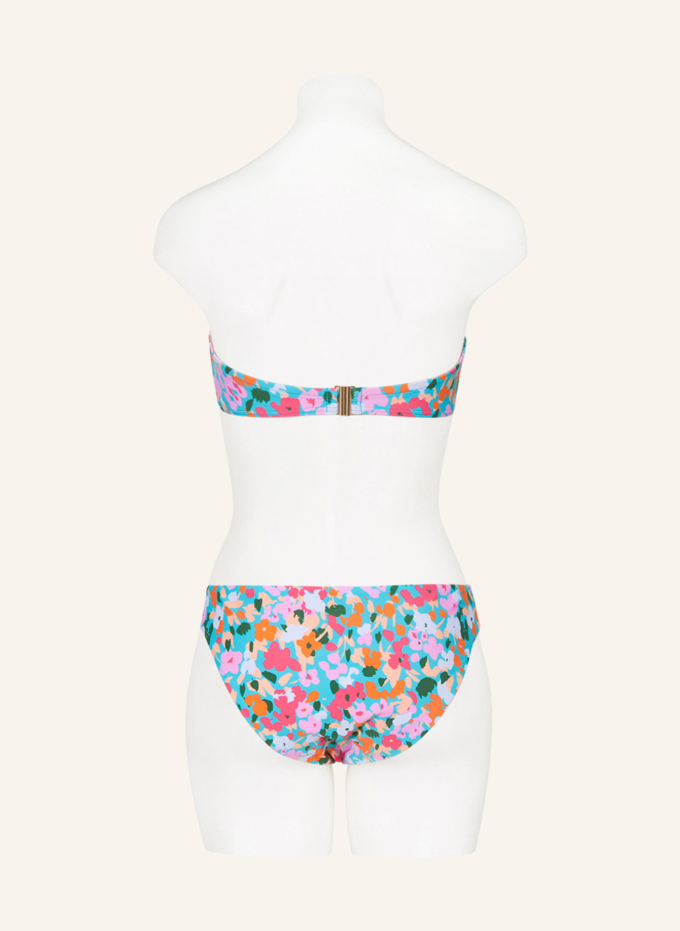 Hot Stuff Bandeau bikini top, Color: TURQUOISE/ PINK/ ORANGE (Image 5)