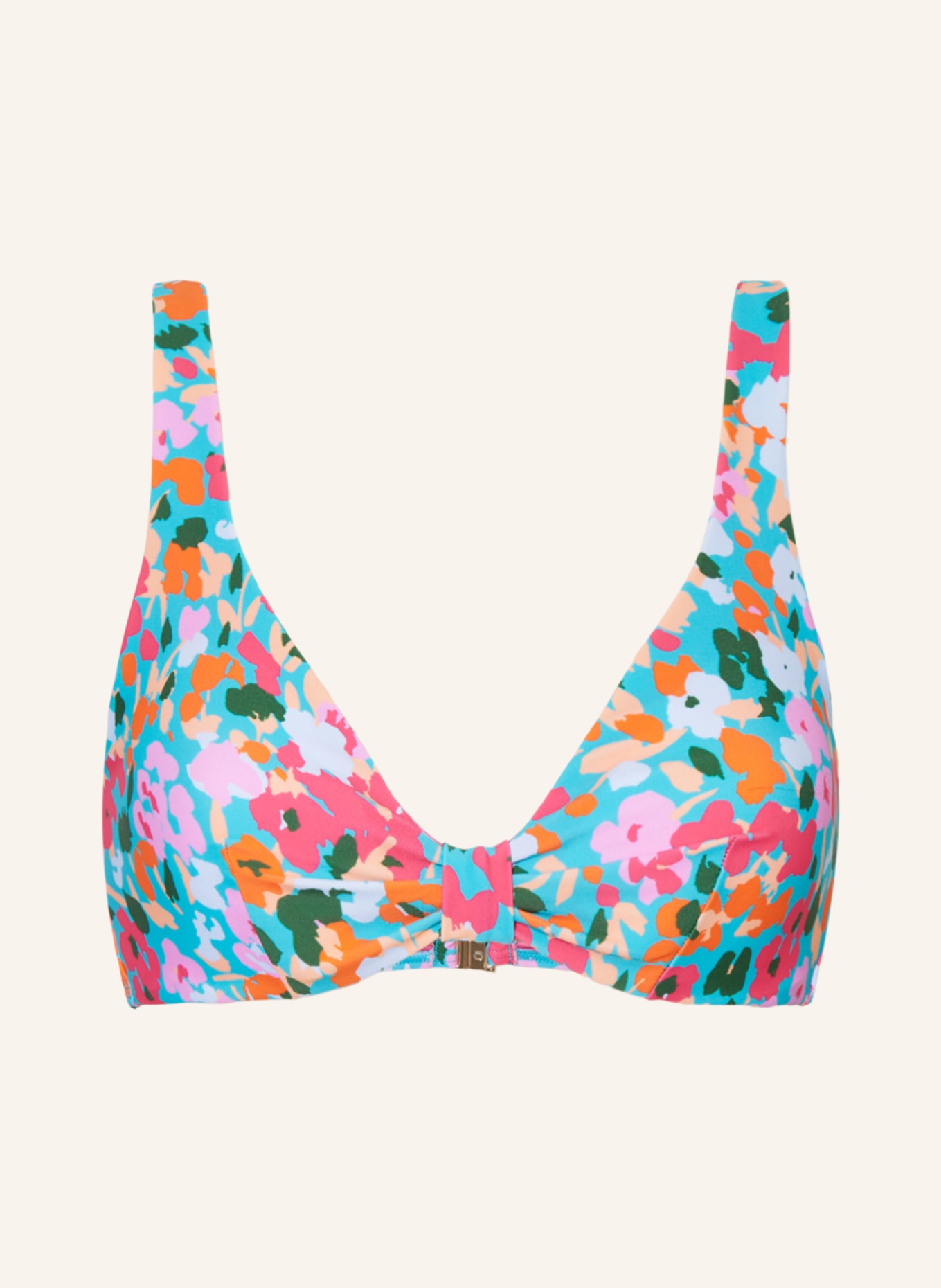 Hot Stuff Bralette bikini top, Color: TURQUOISE/ PINK/ ORANGE (Image 1)