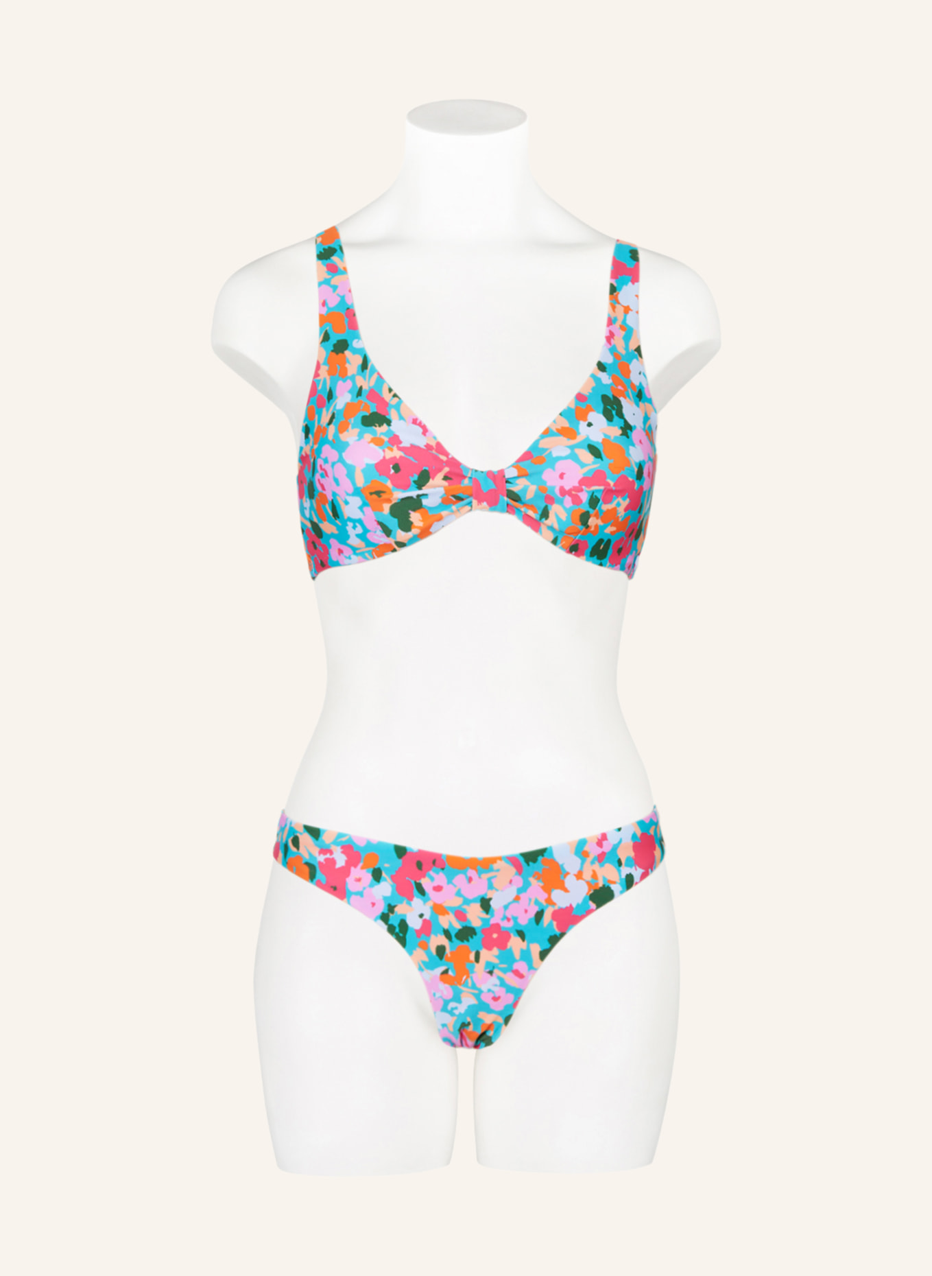 Hot Stuff Bralette bikini top, Color: TURQUOISE/ PINK/ ORANGE (Image 2)
