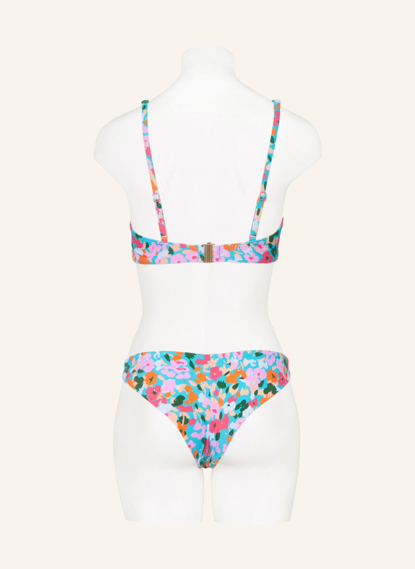 Hot Stuff Brazilian bikini bottoms, Color: TURQUOISE/ PINK/ ORANGE (Image 3)