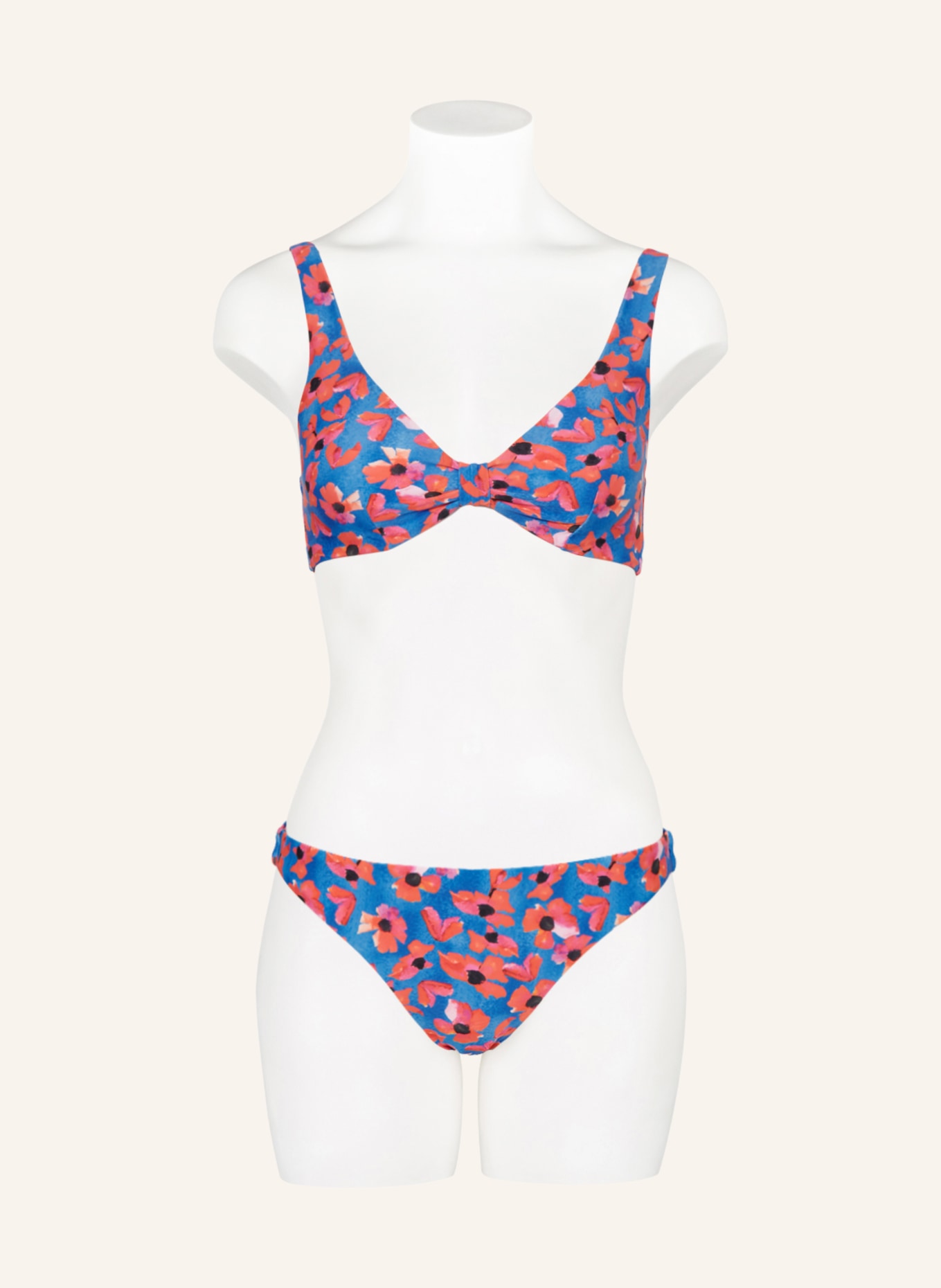 Hot Stuff Bralette-Bikini-Top, Farbe: BLAU/ PINK/ ROT (Bild 2)