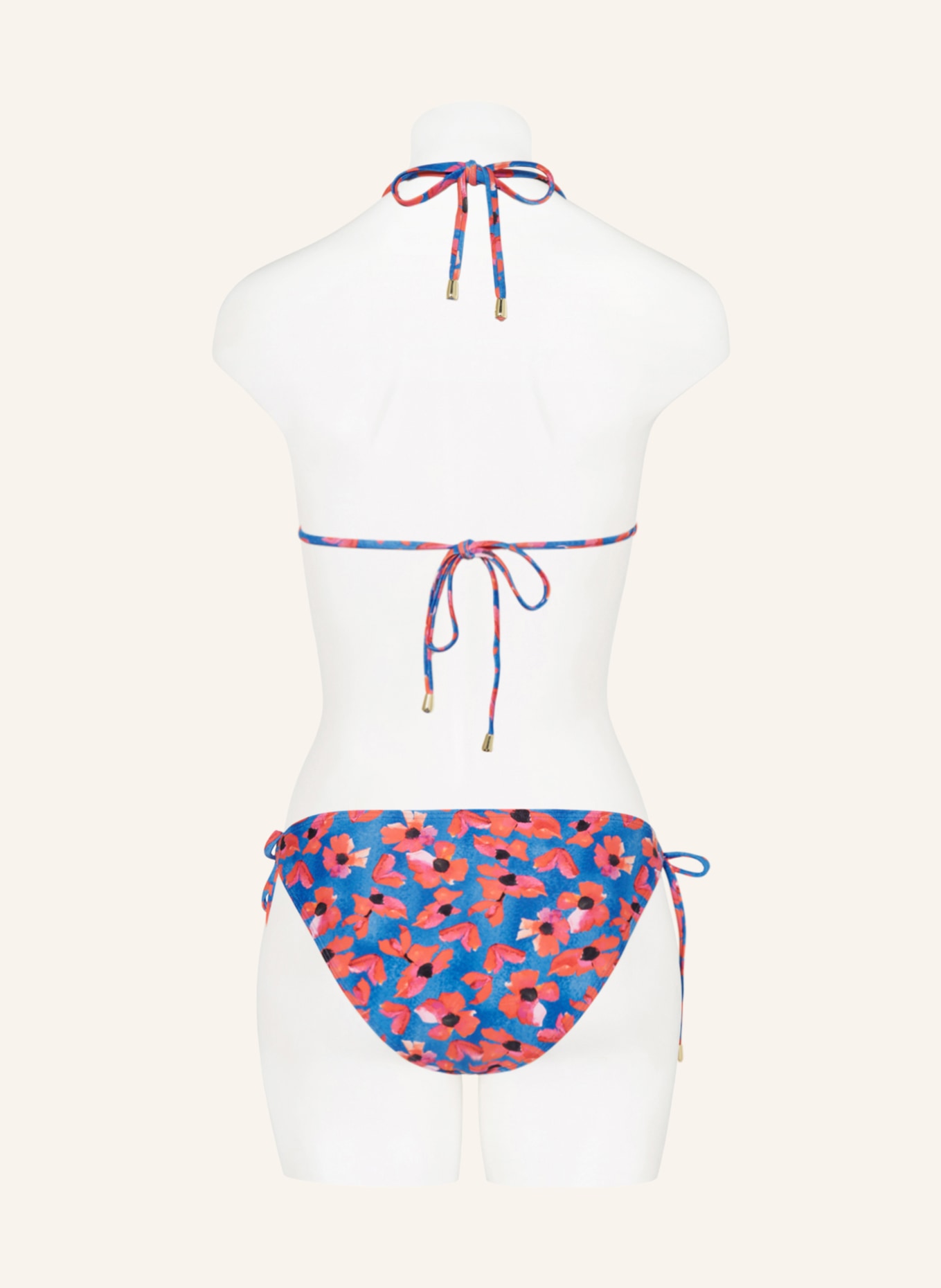 Hot Stuff Triangle bikini top, Color: BLUE/ RED/ PINK (Image 3)
