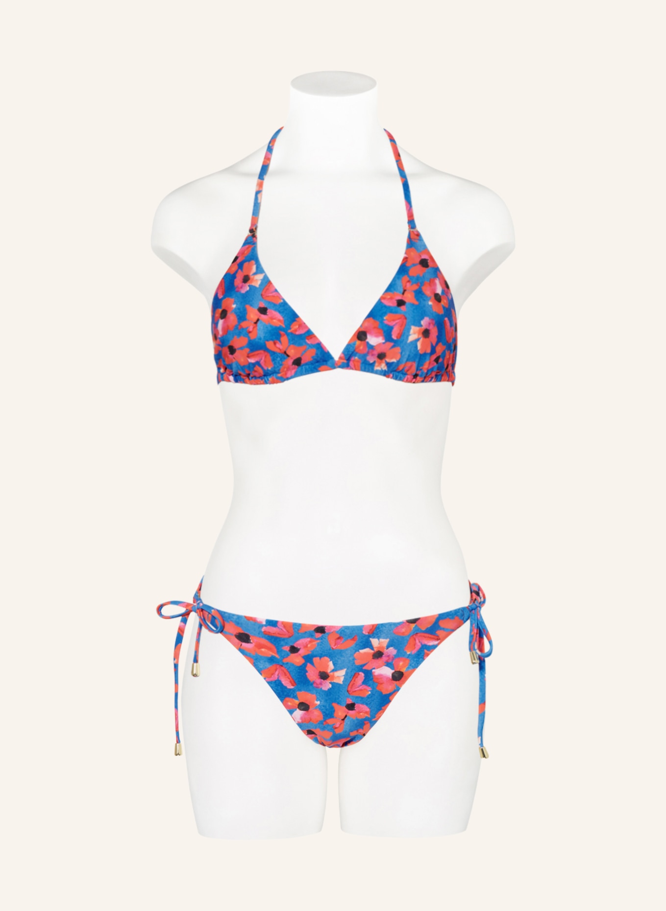 Hot Stuff Triangle bikini bottoms, Color: BLUE/ PINK/ RED (Image 2)
