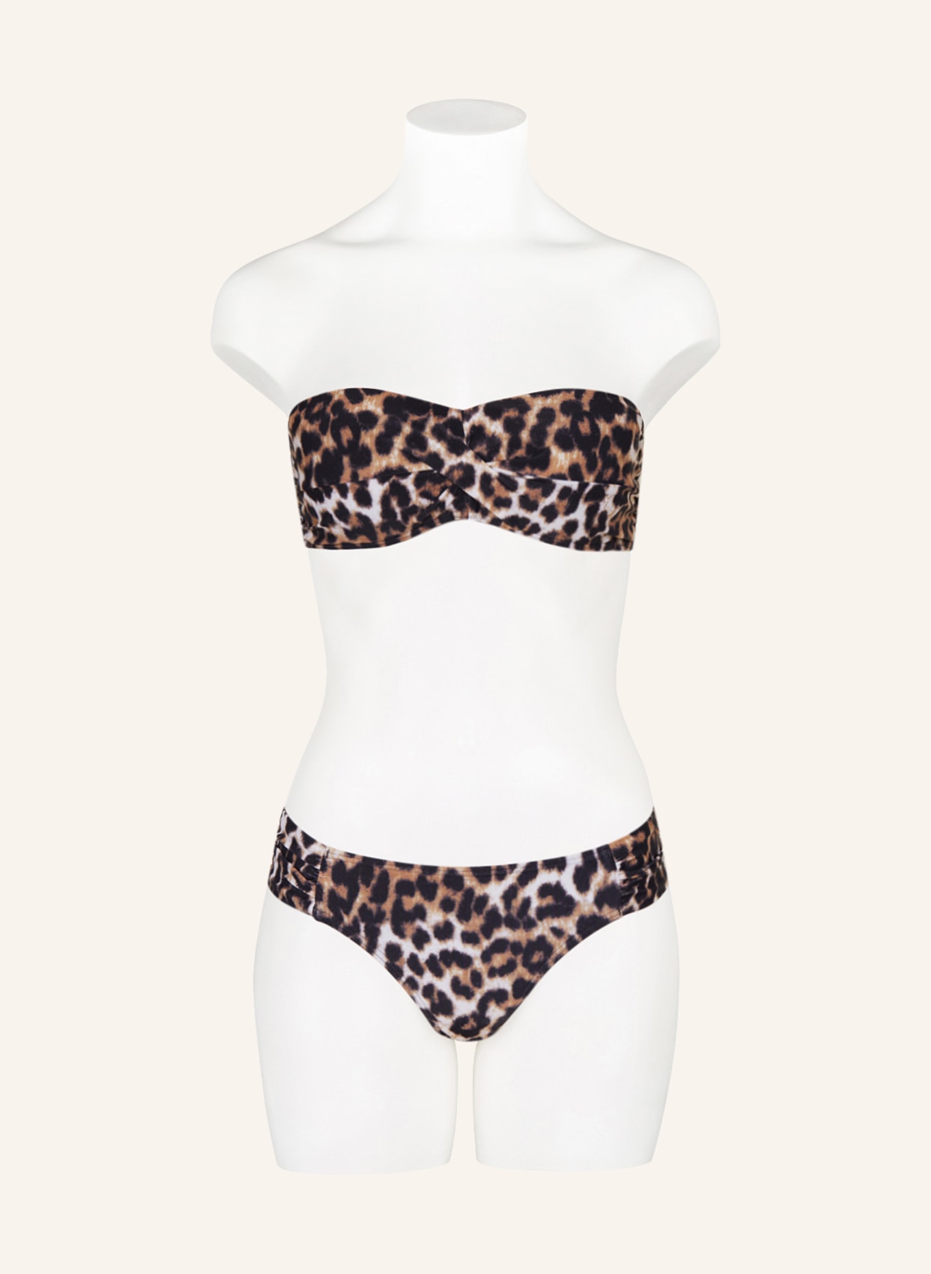 Hot Stuff Bandeau-Bikini-Top, Farbe: SCHWARZ/ BRAUN (Bild 4)