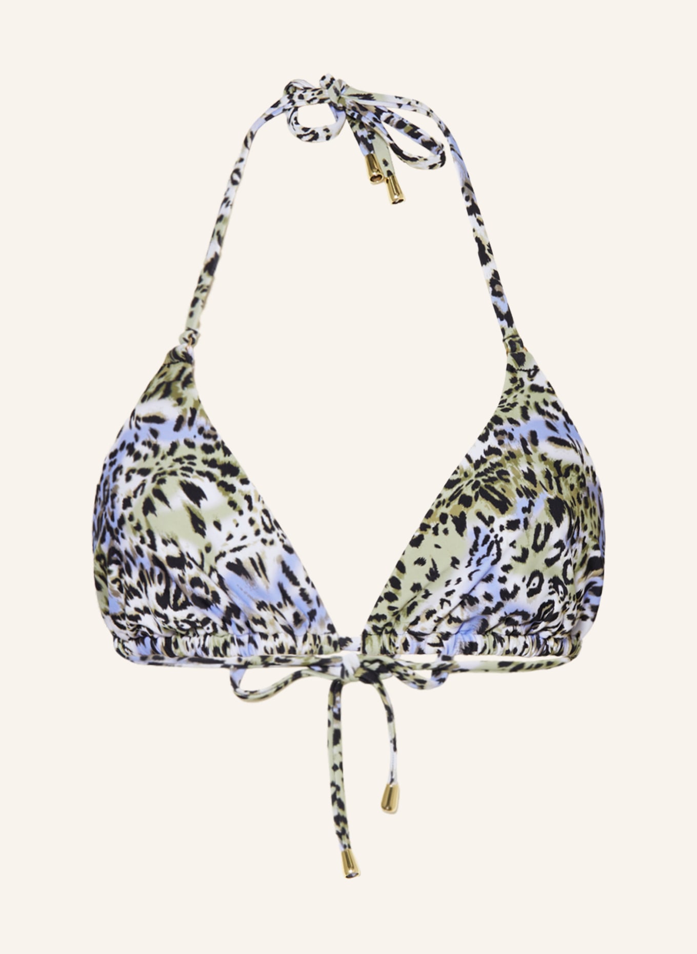 Hot Stuff Triangel-Bikini-Top, Farbe: HELLGRÜN/ HELLLILA (Bild 1)