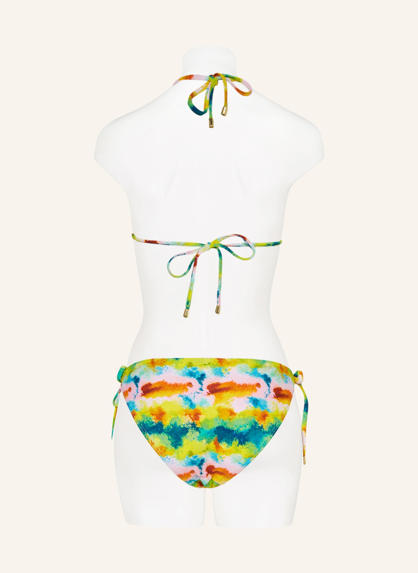 Hot Stuff Triangle bikini bottoms, Color: PINK/ LIGHT GREEN/ YELLOW (Image 3)