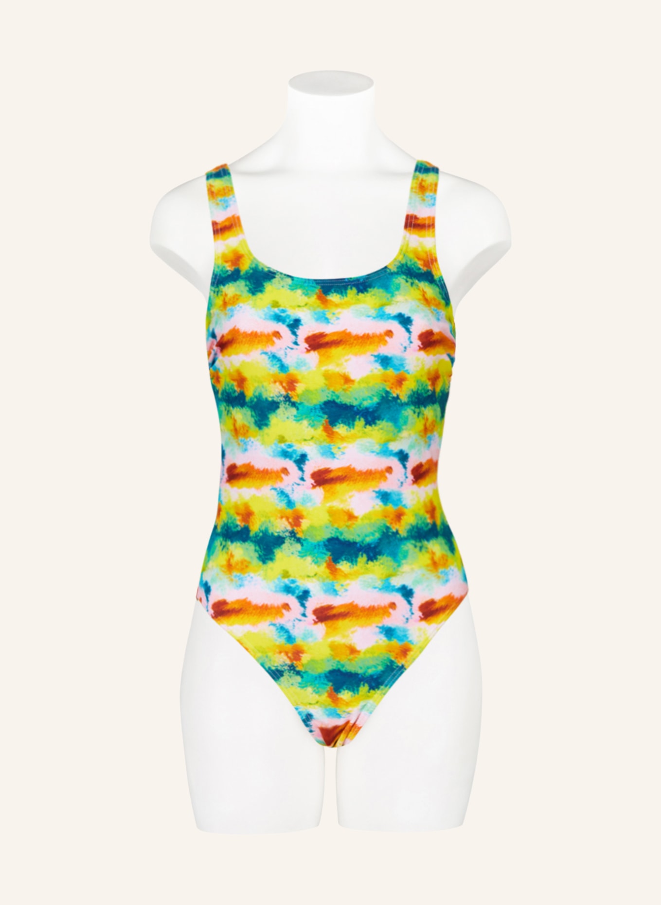 Hot Stuff Swimsuit, Color: PINK/ LIGHT GREEN/ YELLOW (Image 2)