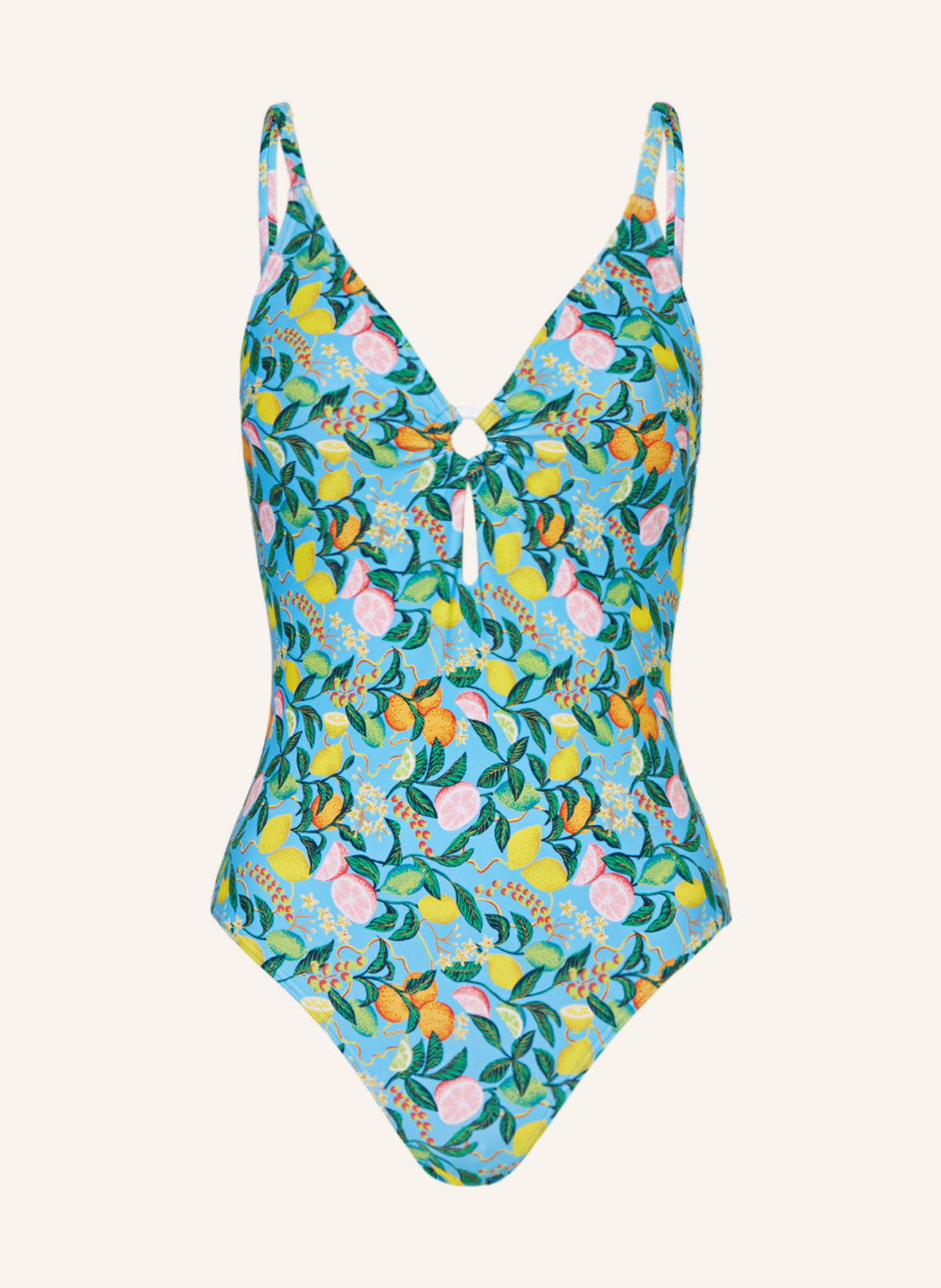 Hot Stuff Swimsuit, Color: LIGHT BLUE/ GREEN/ YELLOW (Image 1)