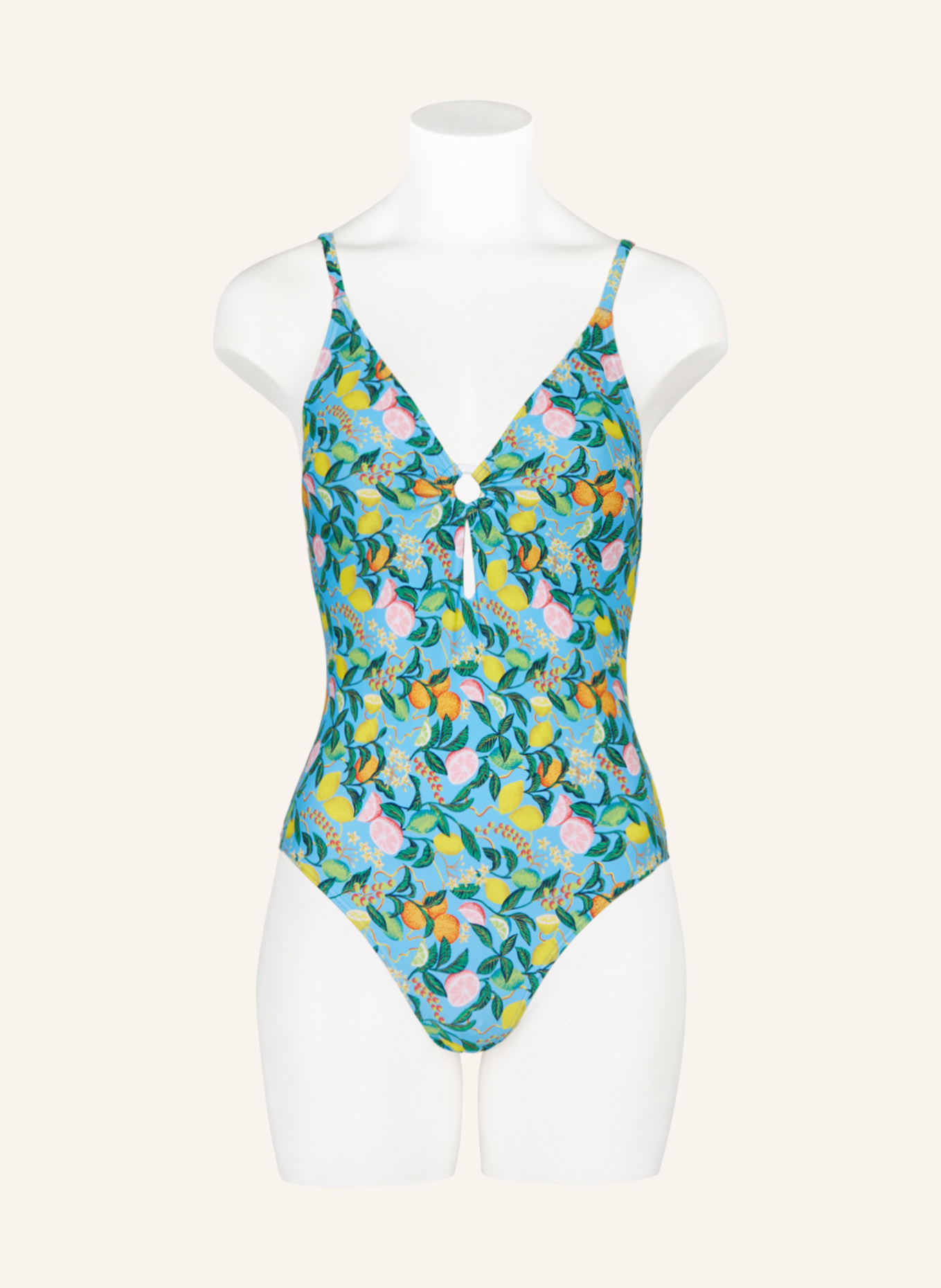 Hot Stuff Swimsuit, Color: LIGHT BLUE/ GREEN/ YELLOW (Image 2)