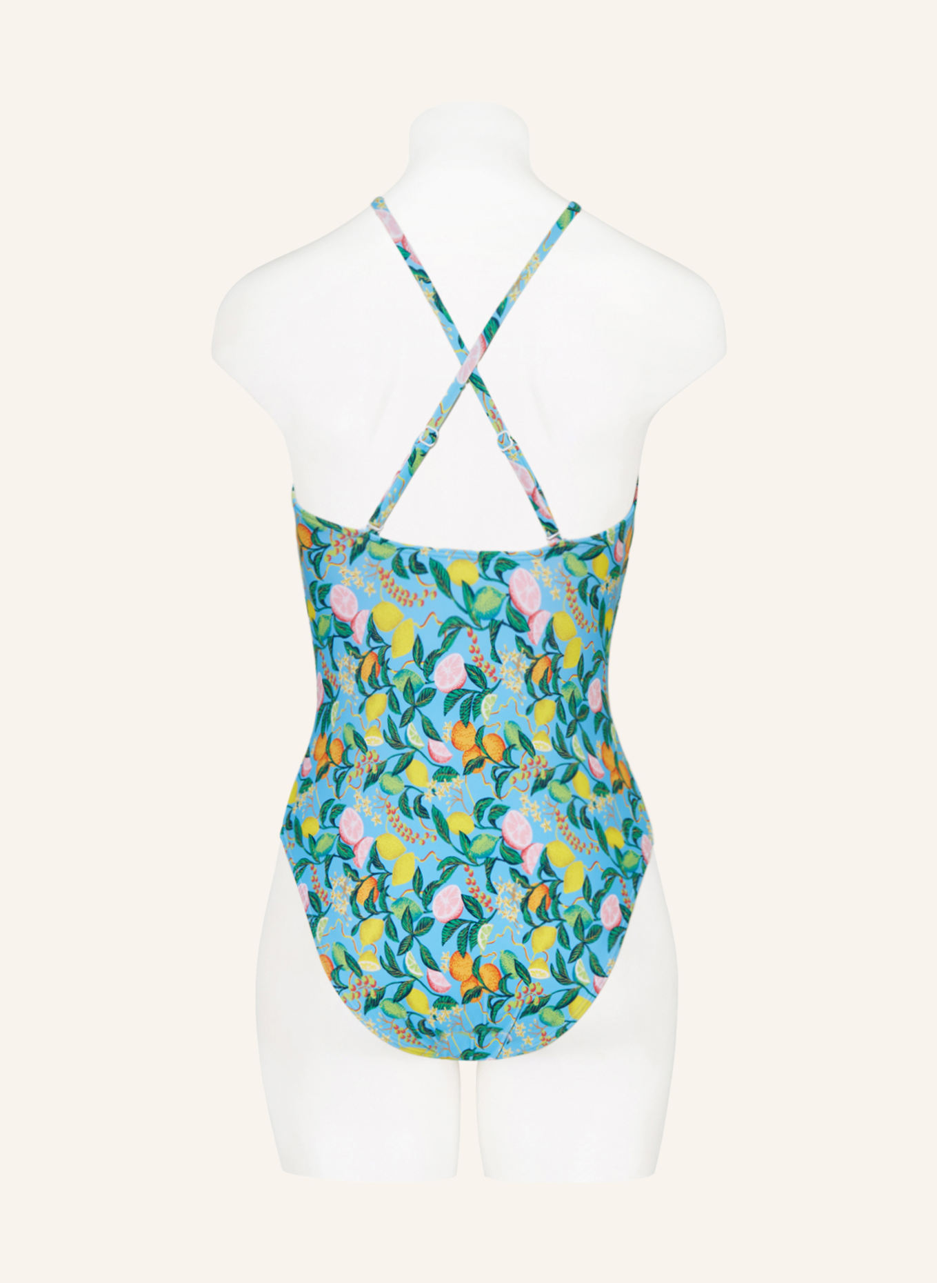 Hot Stuff Swimsuit, Color: LIGHT BLUE/ GREEN/ YELLOW (Image 4)