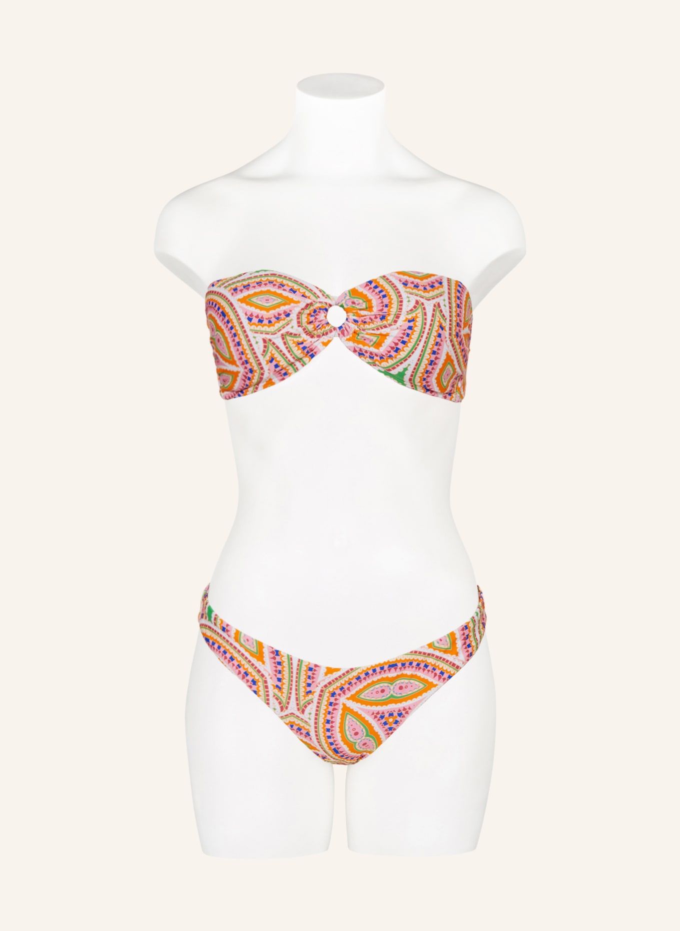 Hot Stuff Bandeau bikini top, Color: ORANGE/ PINK (Image 4)