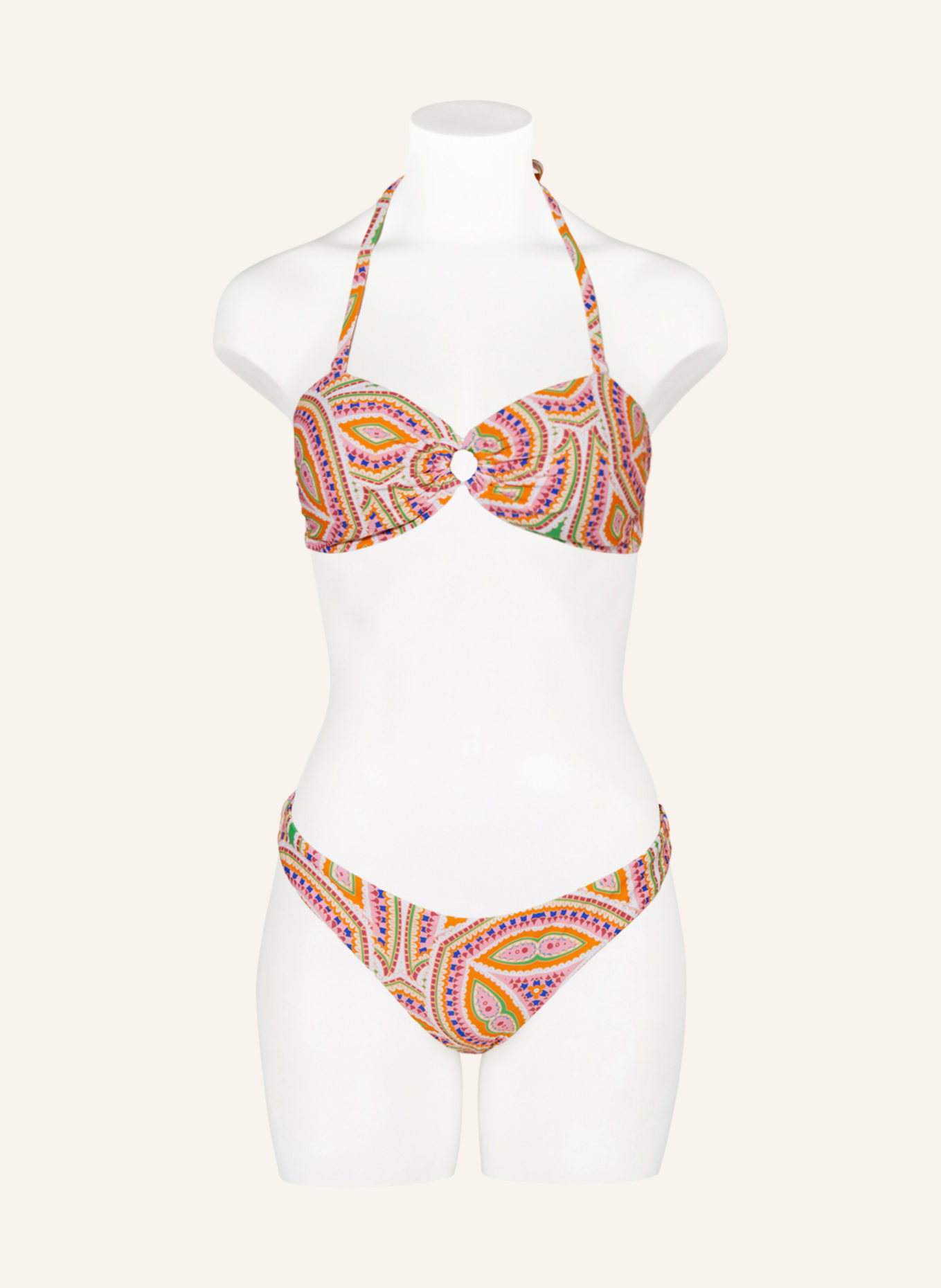 Hot Stuff Brazilian bikini bottoms, Color: ORANGE/ PINK/ LIGHT GREEN (Image 2)