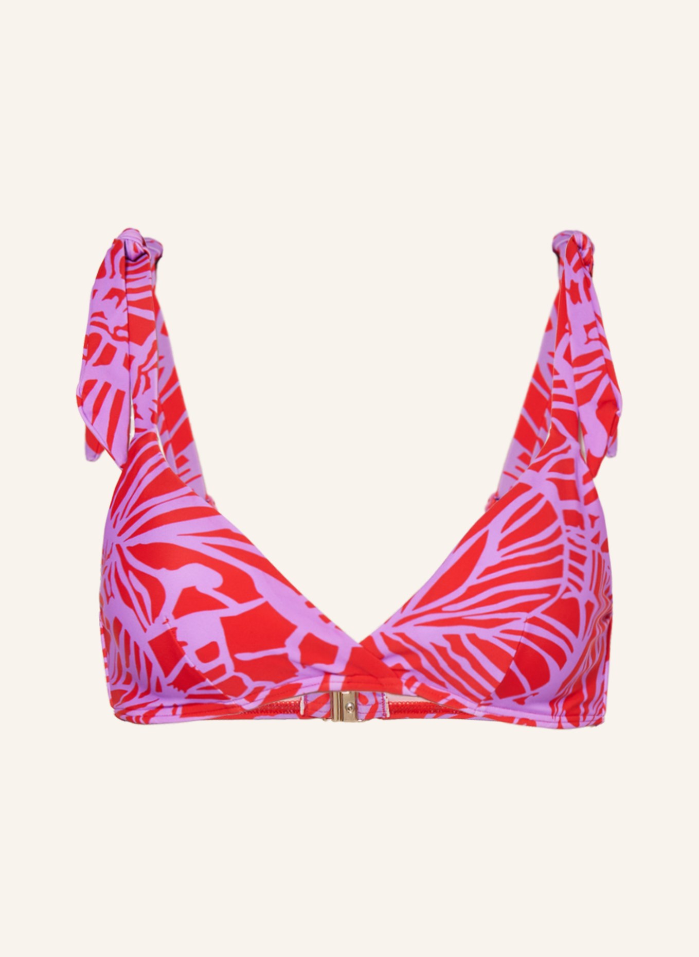 Hot Stuff Bralette-Bikini-Top, Farbe: LILA/ ROT (Bild 1)