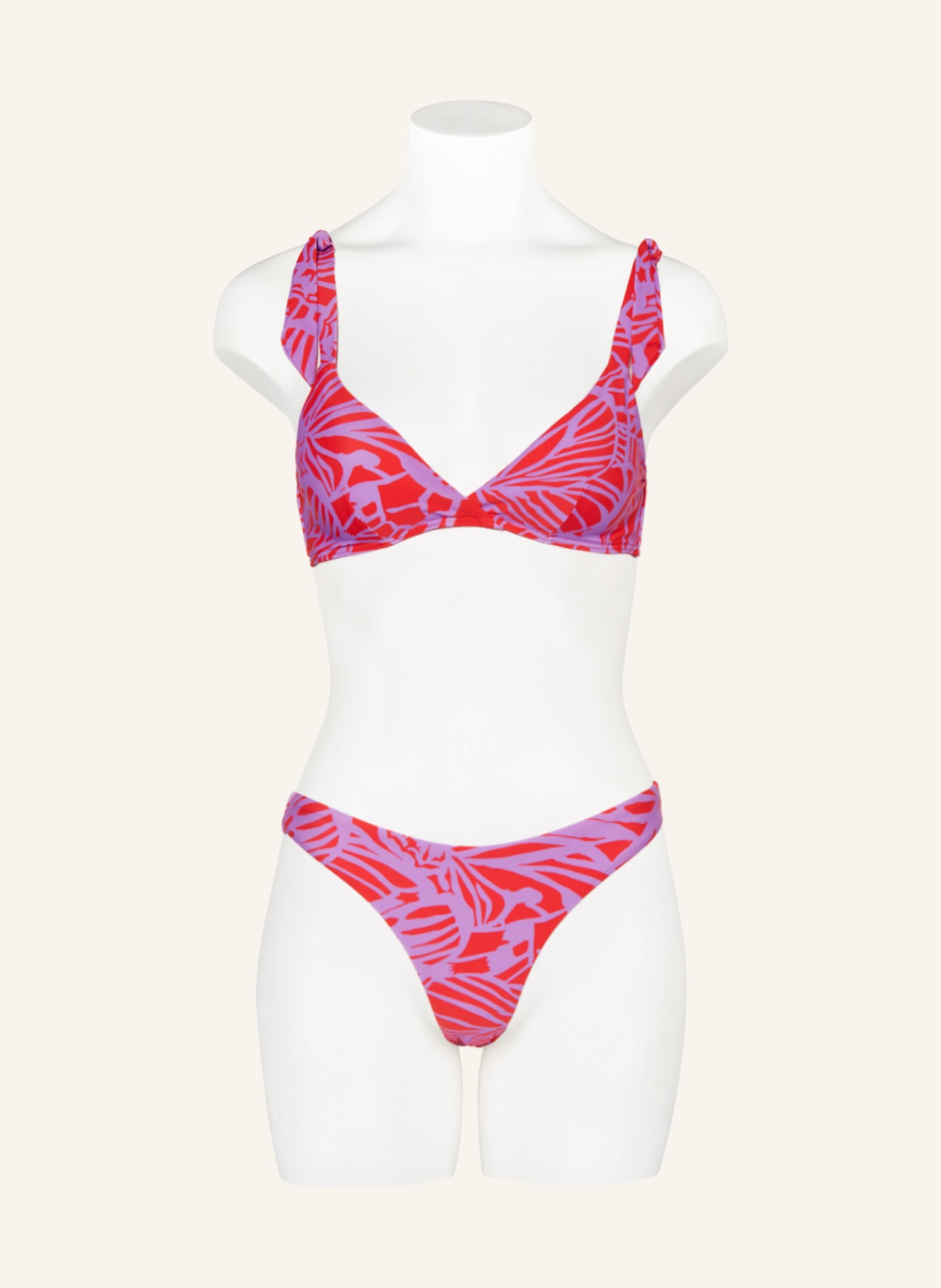 Hot Stuff Bralette bikini top, Color: PURPLE/ RED (Image 2)
