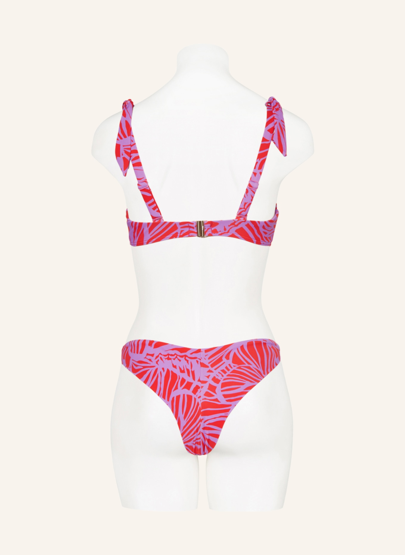 Hot Stuff Bralette-Bikini-Top, Farbe: LILA/ ROT (Bild 3)