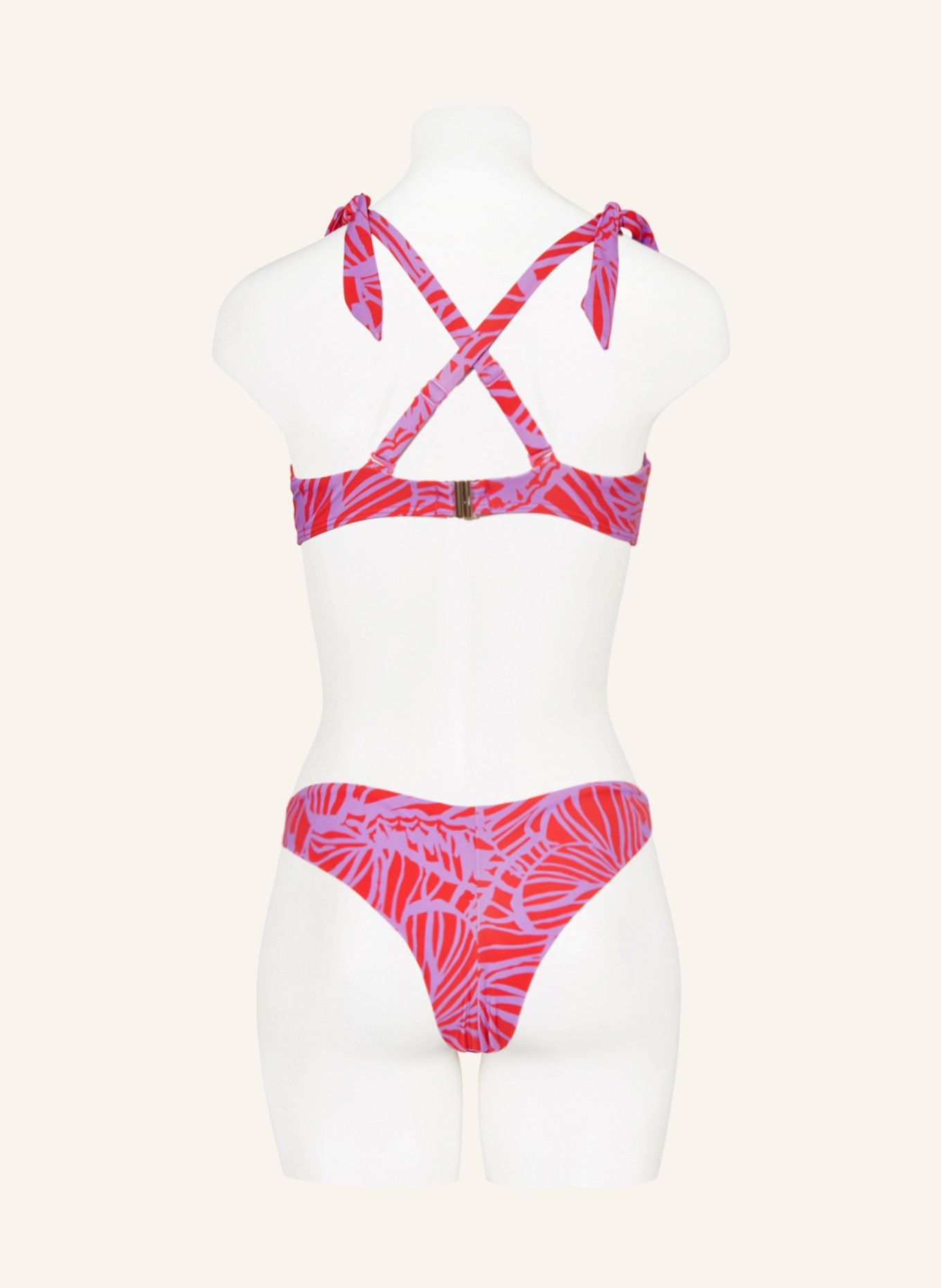 Hot Stuff Bralette bikini top, Color: PURPLE/ RED (Image 4)