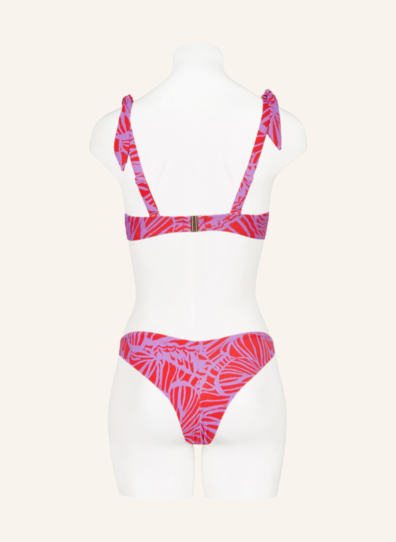 Hot Stuff Brazilian bikini bottoms, Color: PURPLE/ RED (Image 3)