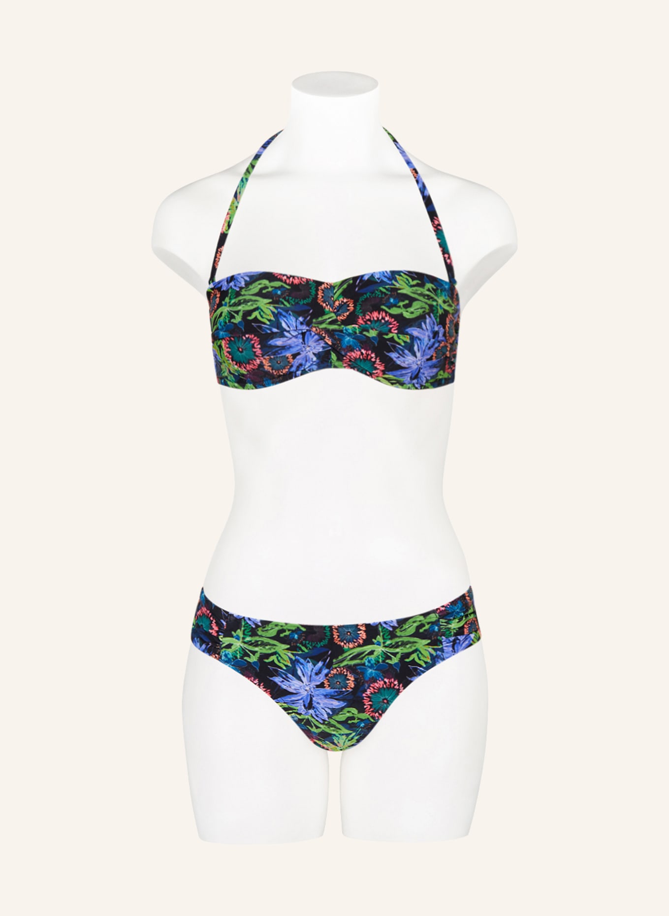 Hot Stuff Bandeau bikini top, Color: BLACK/ GREEN/ PURPLE (Image 2)
