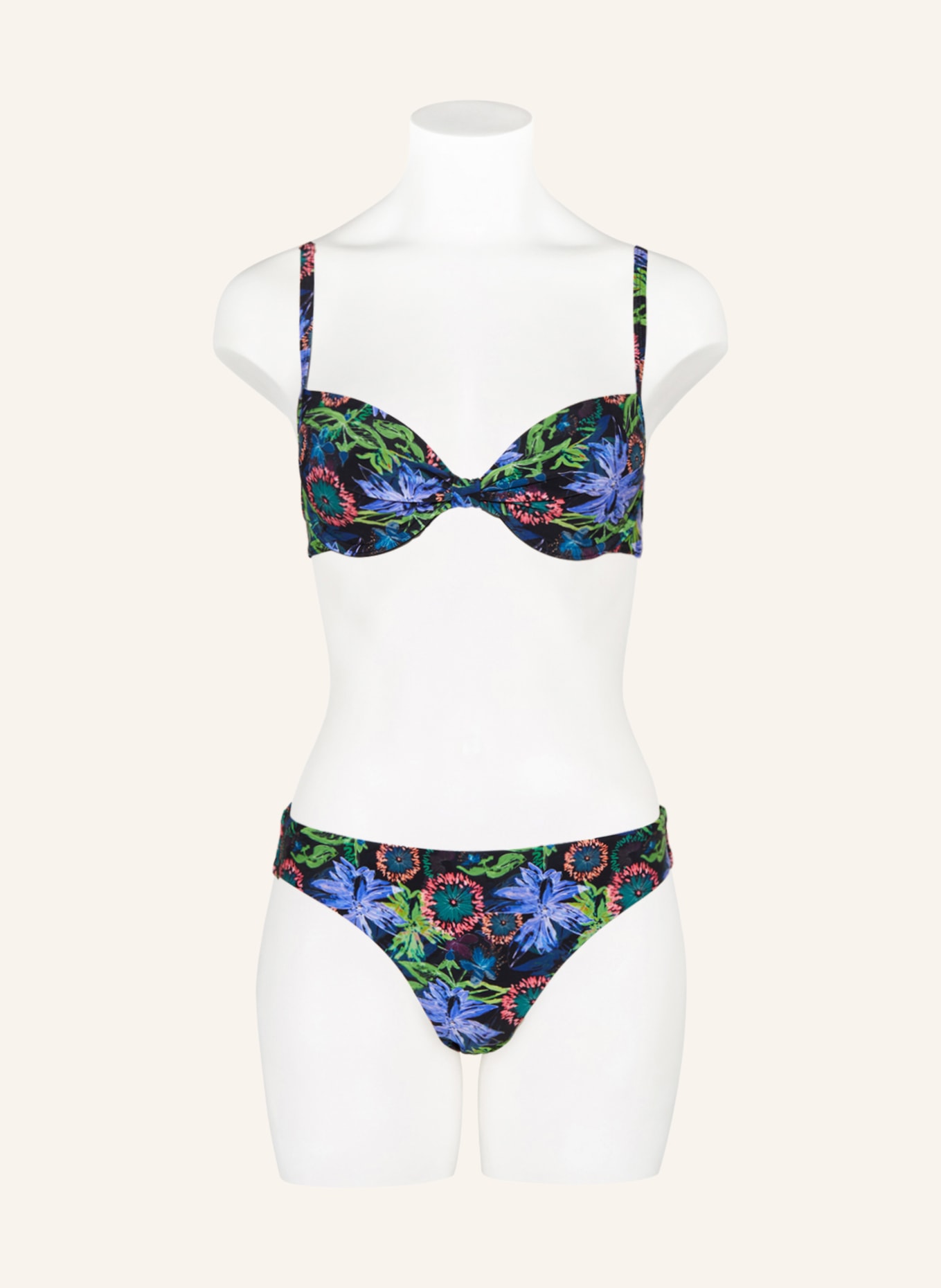 Hot Stuff Basic bikini bottoms, Color: BLACK/ GREEN/ PURPLE (Image 2)