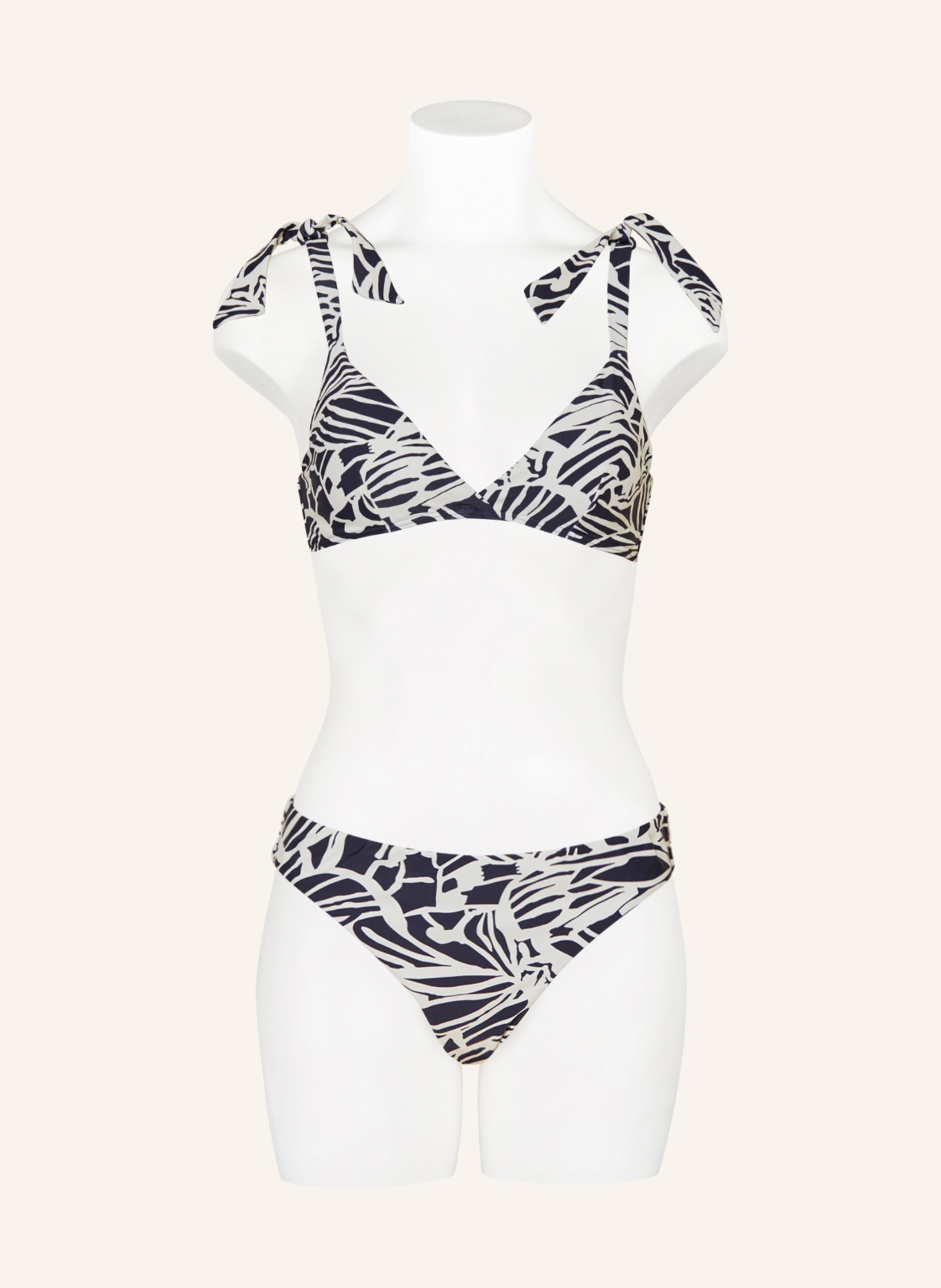 Hot Stuff Bralette-Bikini-Top, Farbe: DUNKELBLAU/ ECRU (Bild 2)