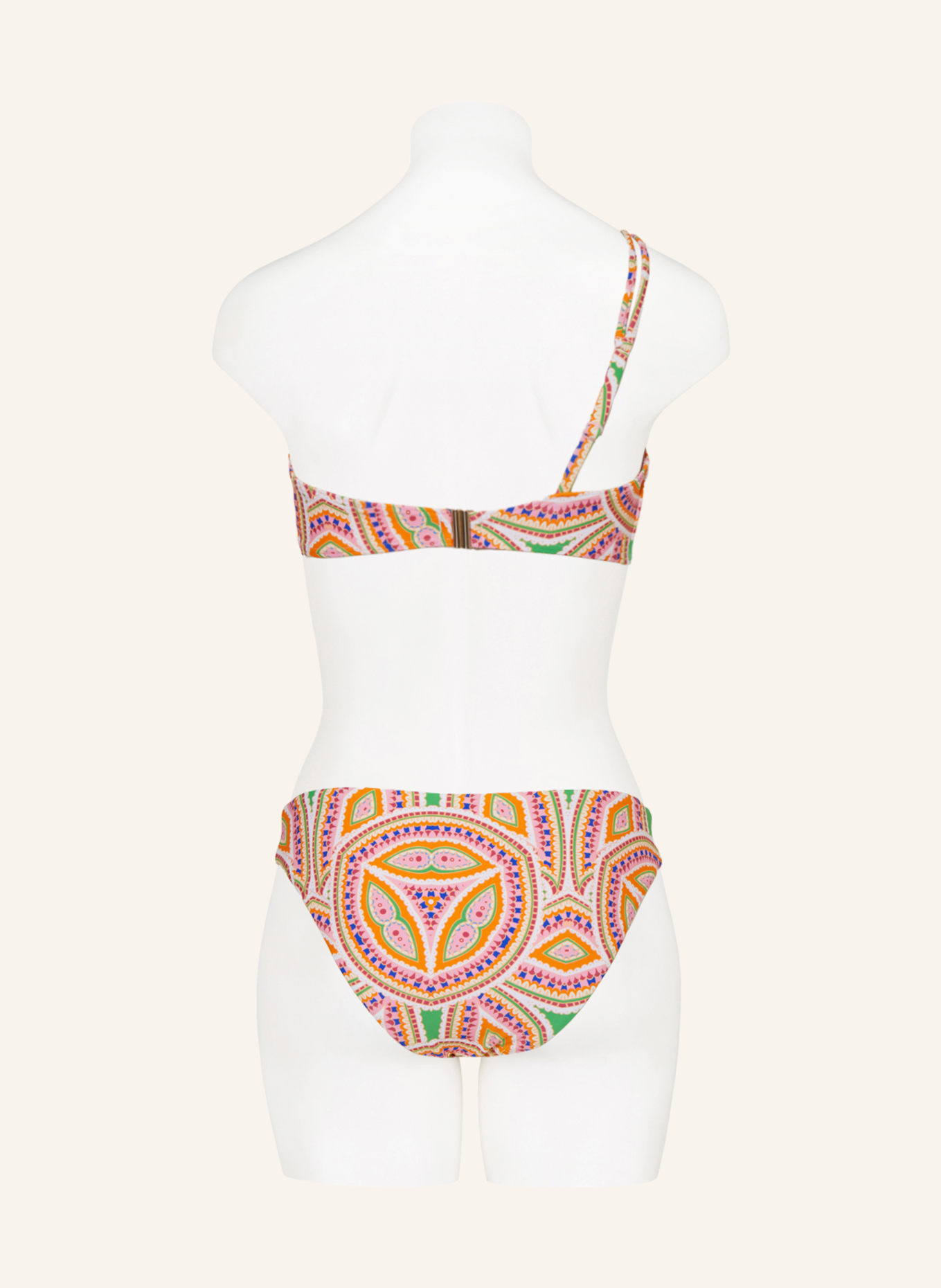 Hot Stuff Bandeau-Bikini-Top, Farbe: ORANGE/ ROSA/ HELLGRÜN (Bild 3)