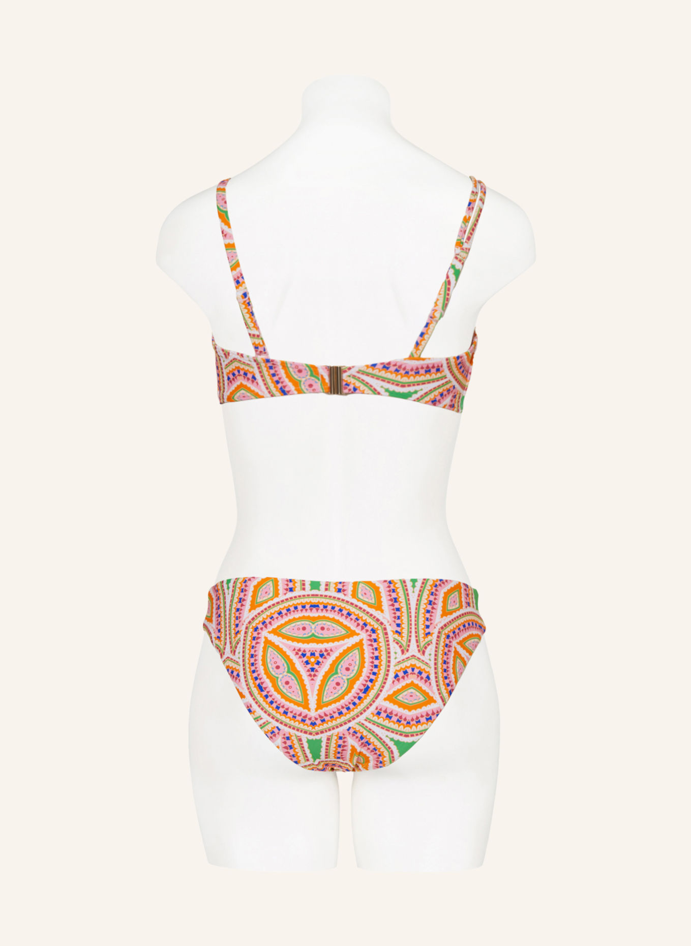 Hot Stuff Bandeau-Bikini-Top, Farbe: ORANGE/ ROSA/ HELLGRÜN (Bild 5)