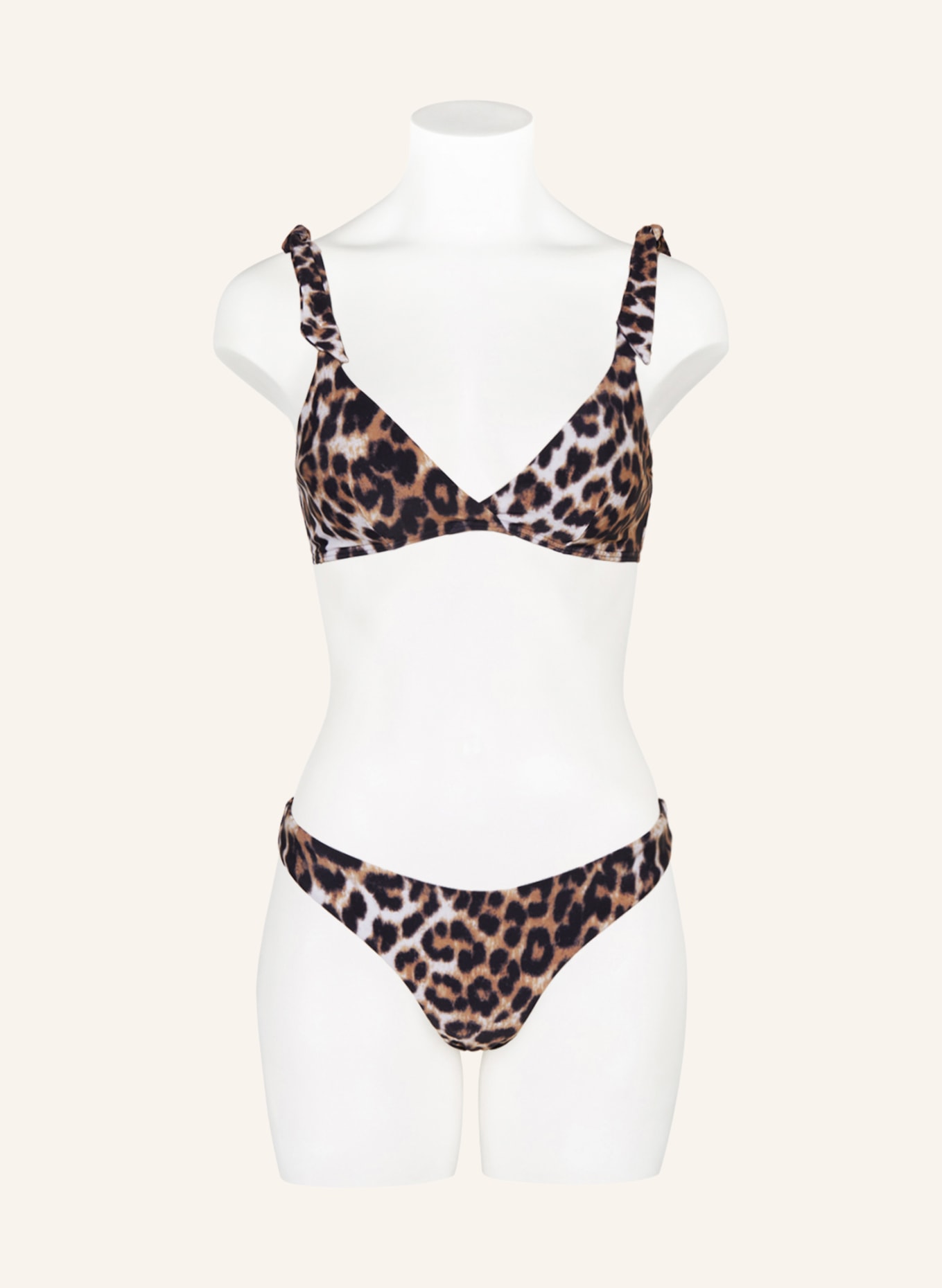 Hot Stuff Bralette bikini top, Color: BLACK/ BROWN (Image 2)