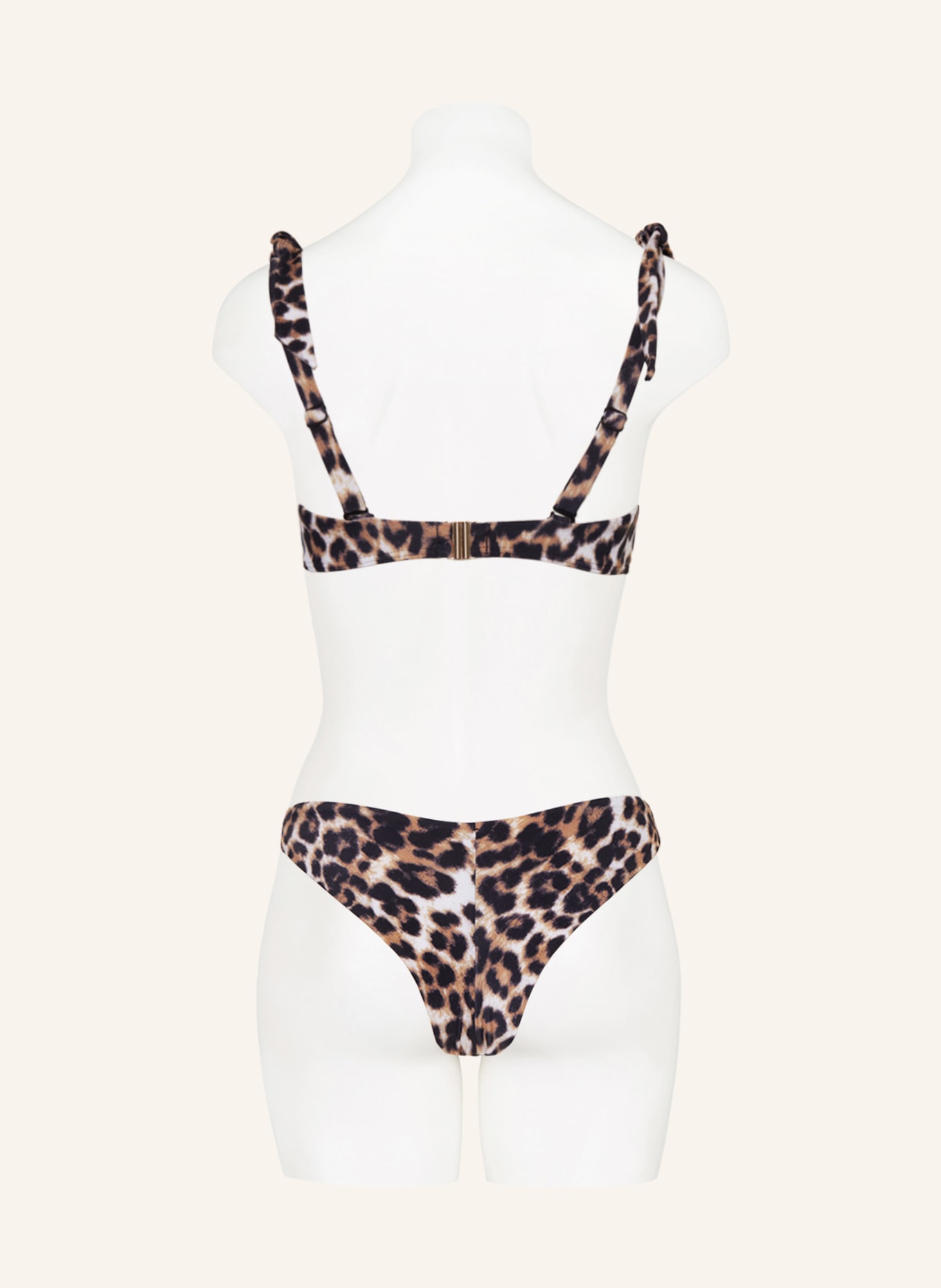 Hot Stuff Bralette bikini top, Color: BLACK/ BROWN (Image 3)