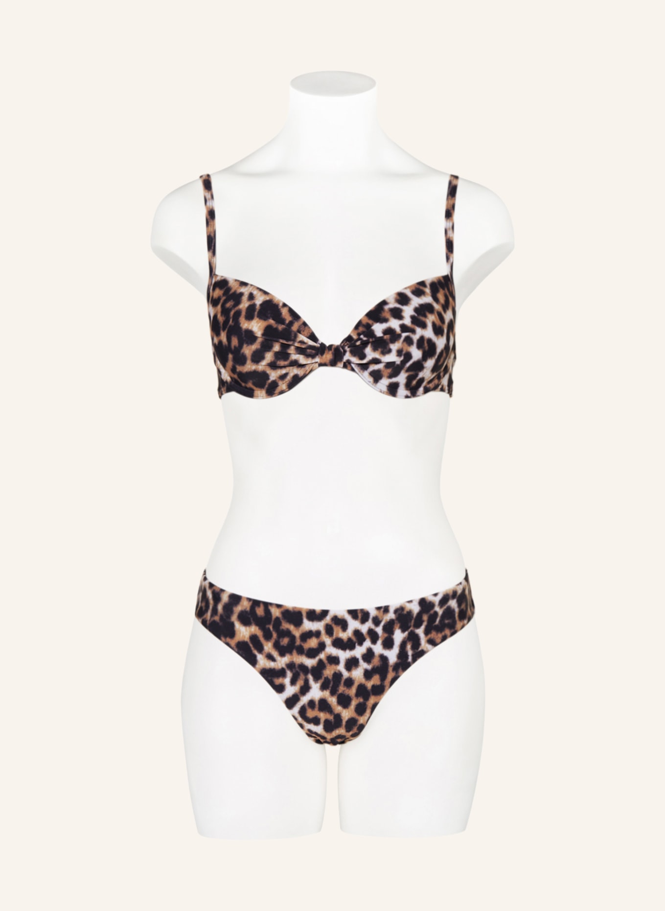 Hot Stuff Underwired bikini top, Color: BLACK/ BROWN (Image 2)