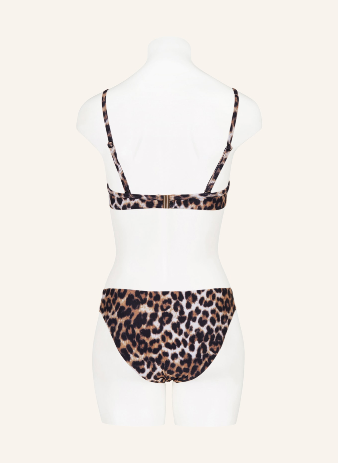 Hot Stuff Underwired bikini top, Color: BLACK/ BROWN (Image 3)