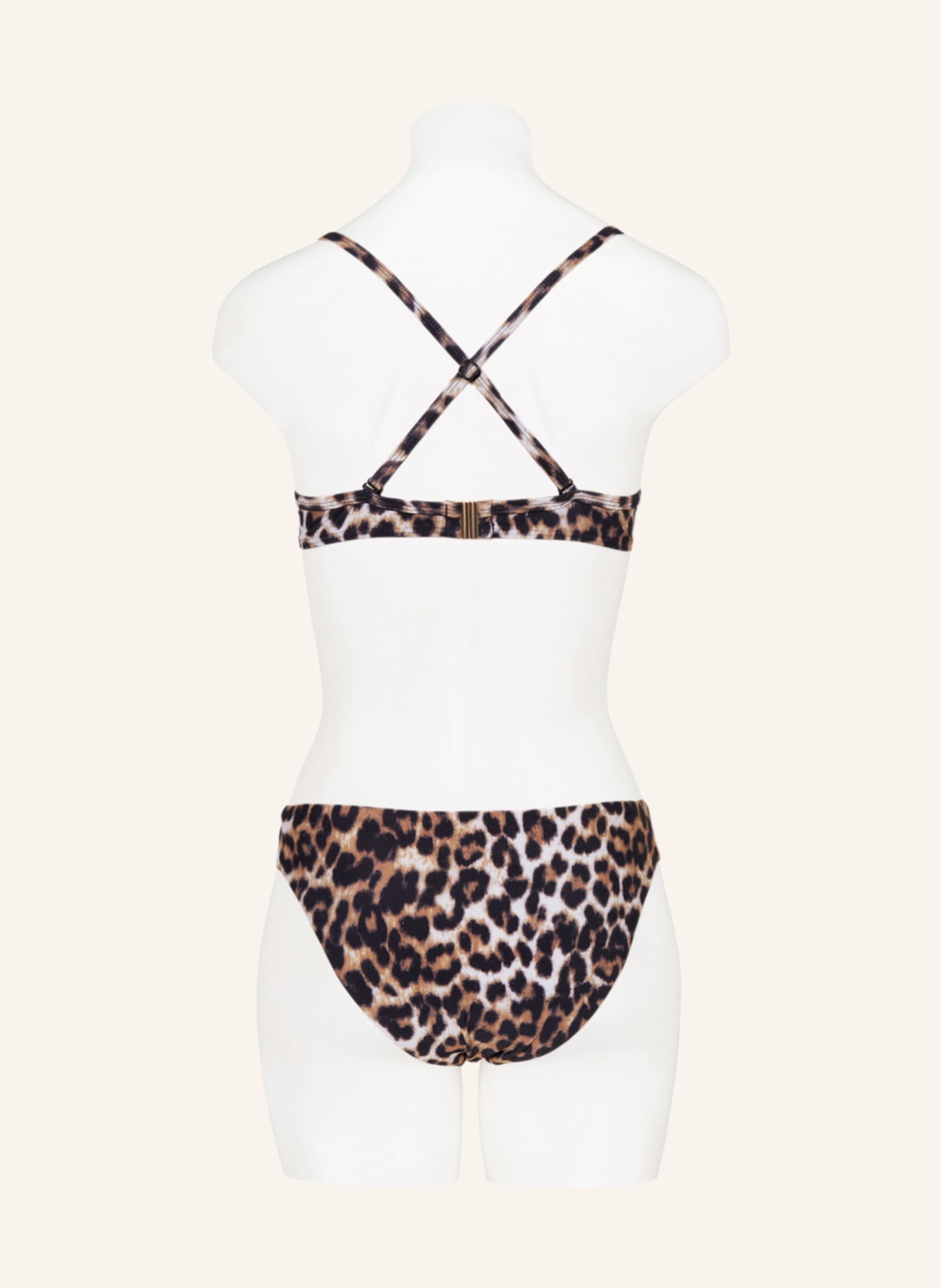 Hot Stuff Underwired bikini top, Color: BLACK/ BROWN (Image 4)