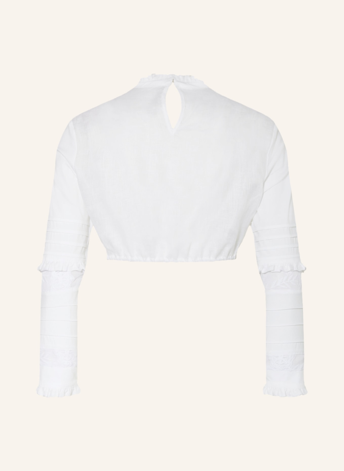 SPORTALM Dirndl blouse made of linen, Color: WHITE (Image 2)