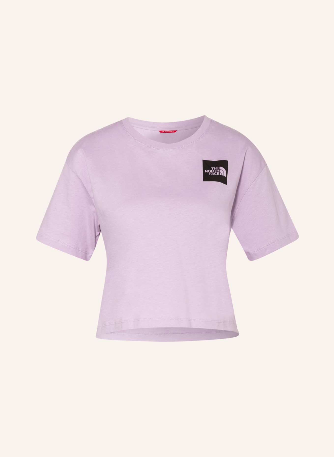 THE NORTH FACE Cropped shirt FINE TEE, Color: LIGHT PURPLE (Image 1)