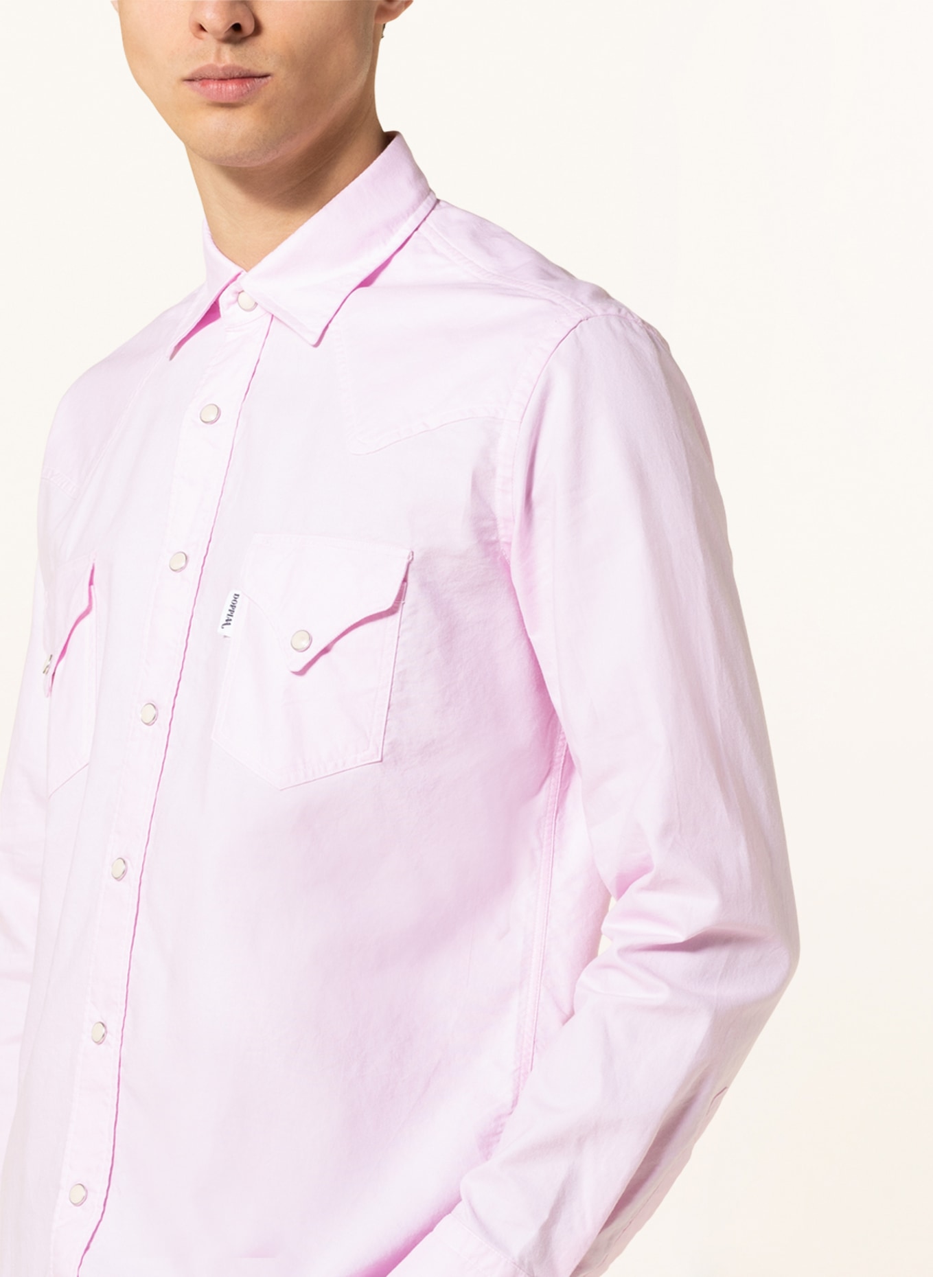DOPPIAA Shirt AARIOSTO slim fit, Color: PINK (Image 4)