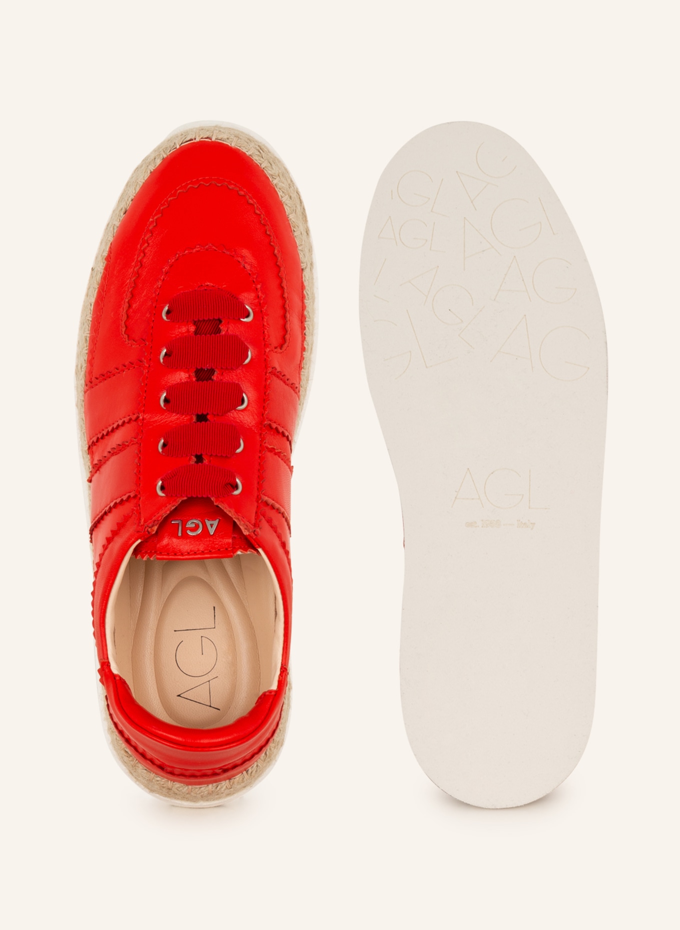 AGL Sneakers SOFTY, Color: RED (Image 5)