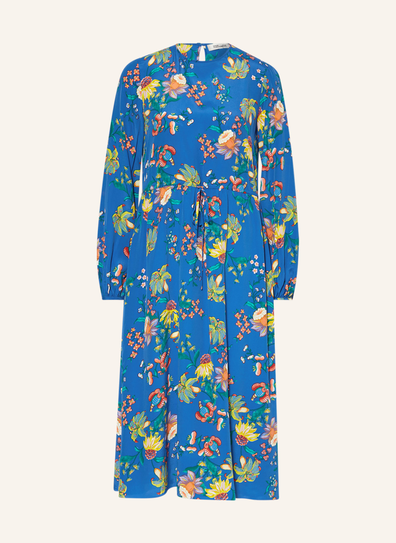 DIANE VON FURSTENBERG Sukienka SYDNEY z dodatkiem jedwabiu, Kolor: NIEBIESKI (Obrazek 1)