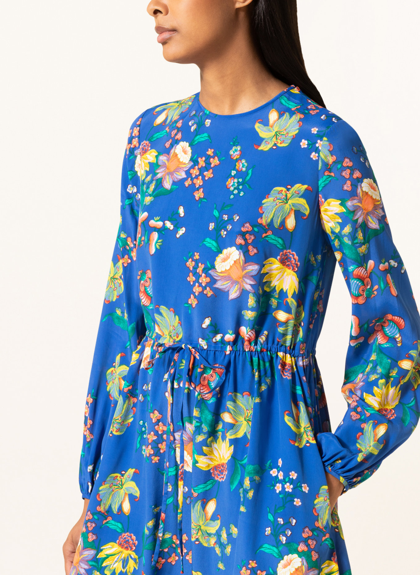 DIANE VON FURSTENBERG Dress SYDNEY with silk, Color: BLUE (Image 4)