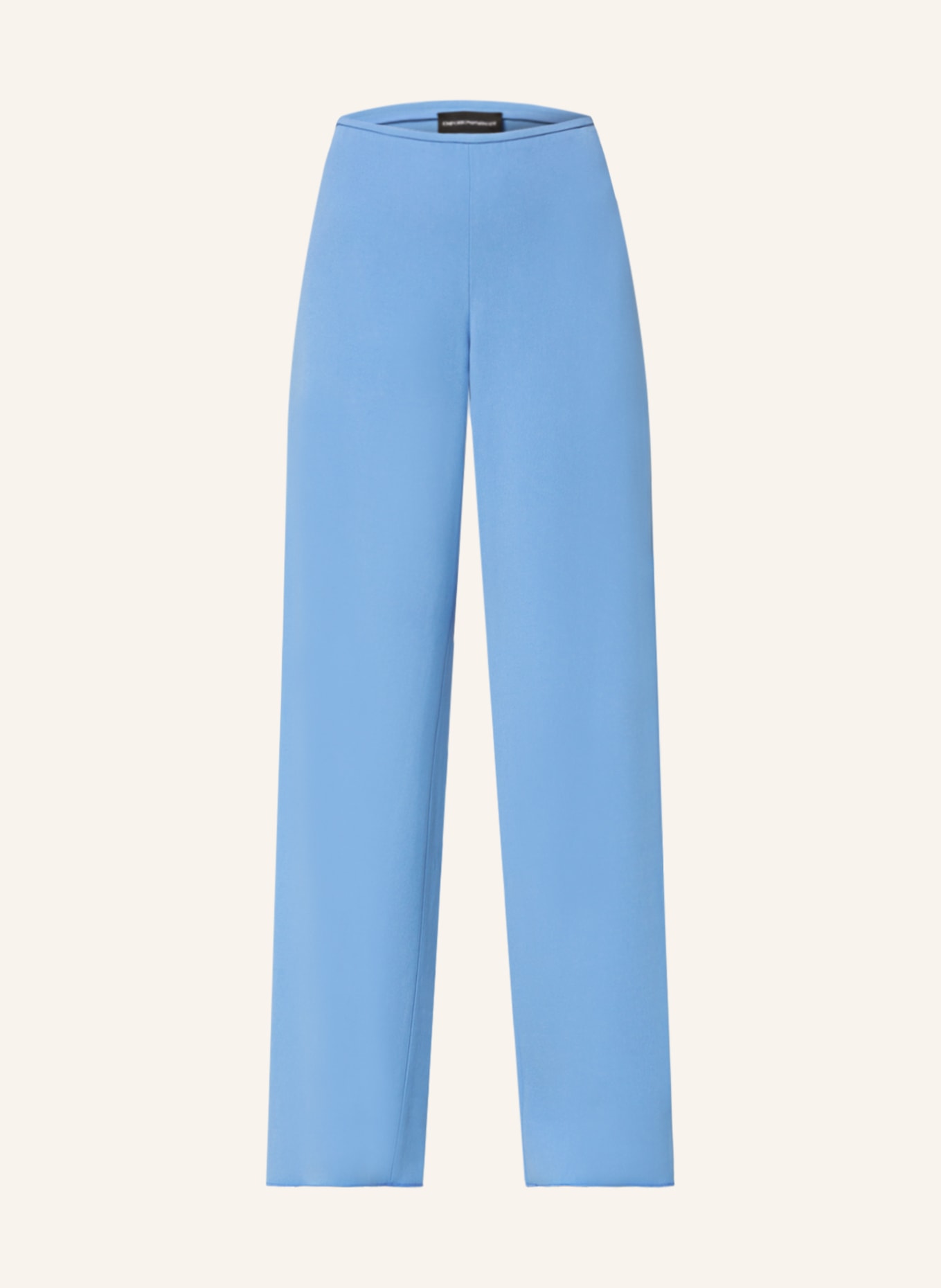 EMPORIO ARMANI Wide leg trousers, Color: LIGHT BLUE (Image 1)