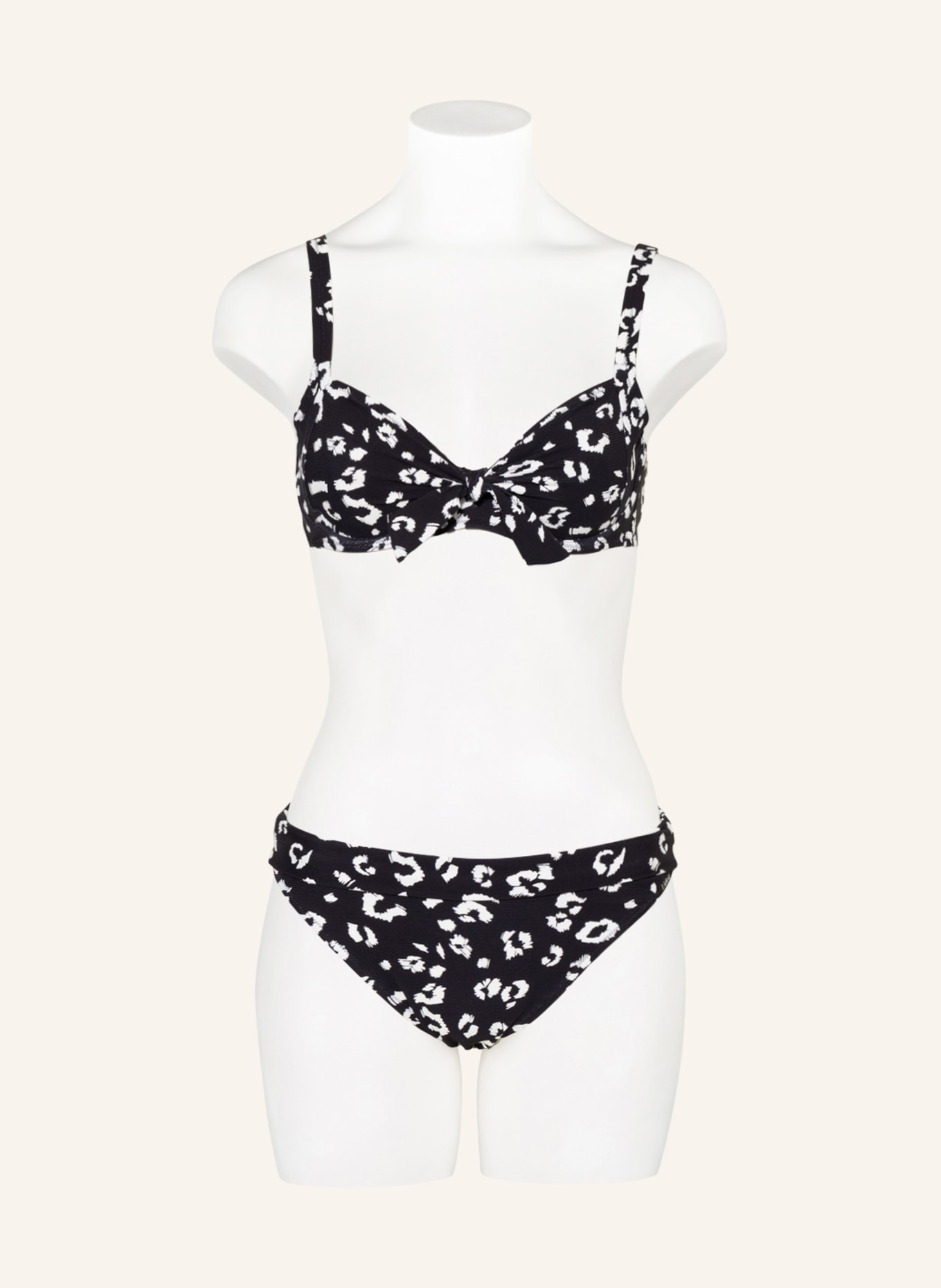 Lidea Underwired bikini top ILLUSIONS, Color: BLACK/ WHITE (Image 2)